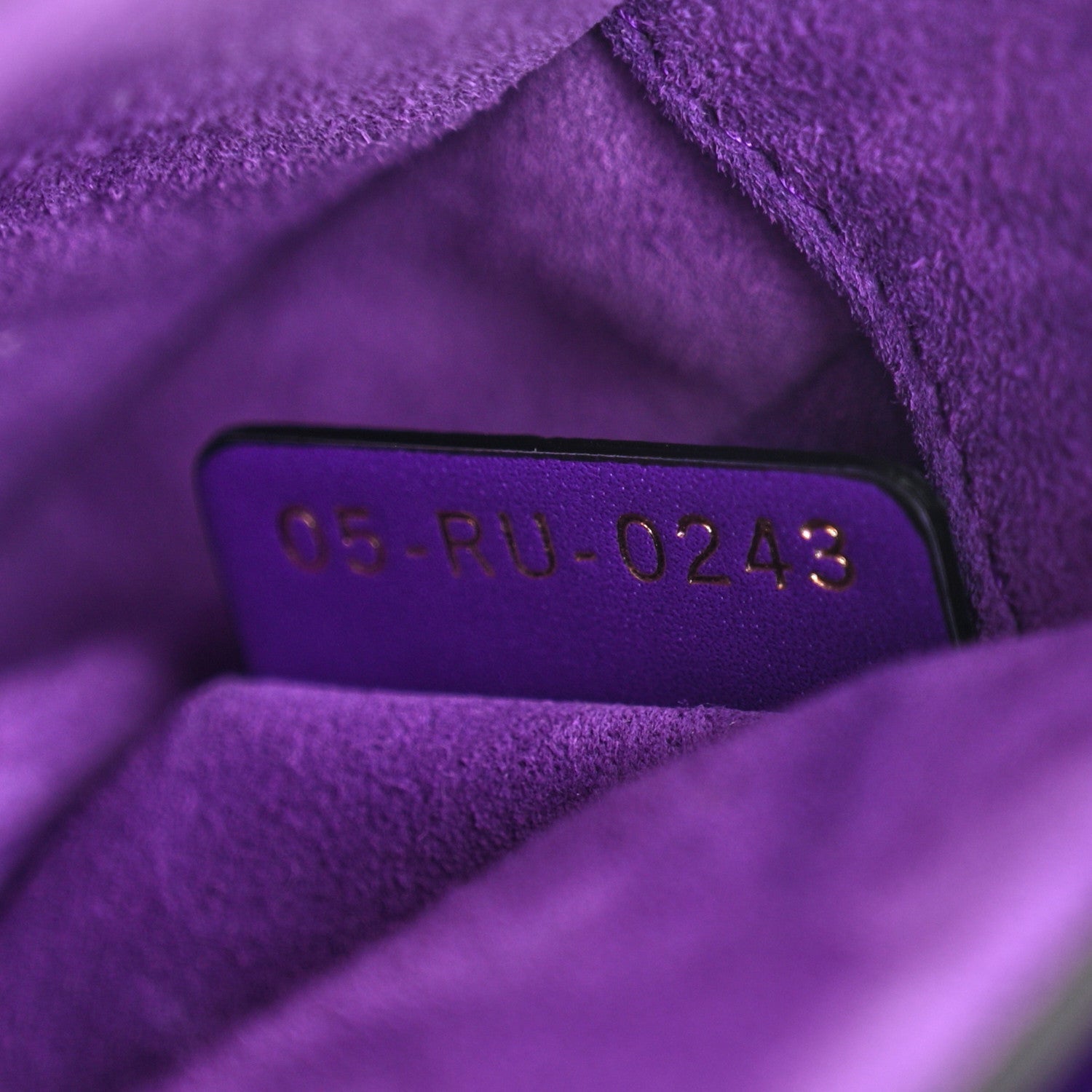 Supple Calfskin Mini Saddle Bag Purple