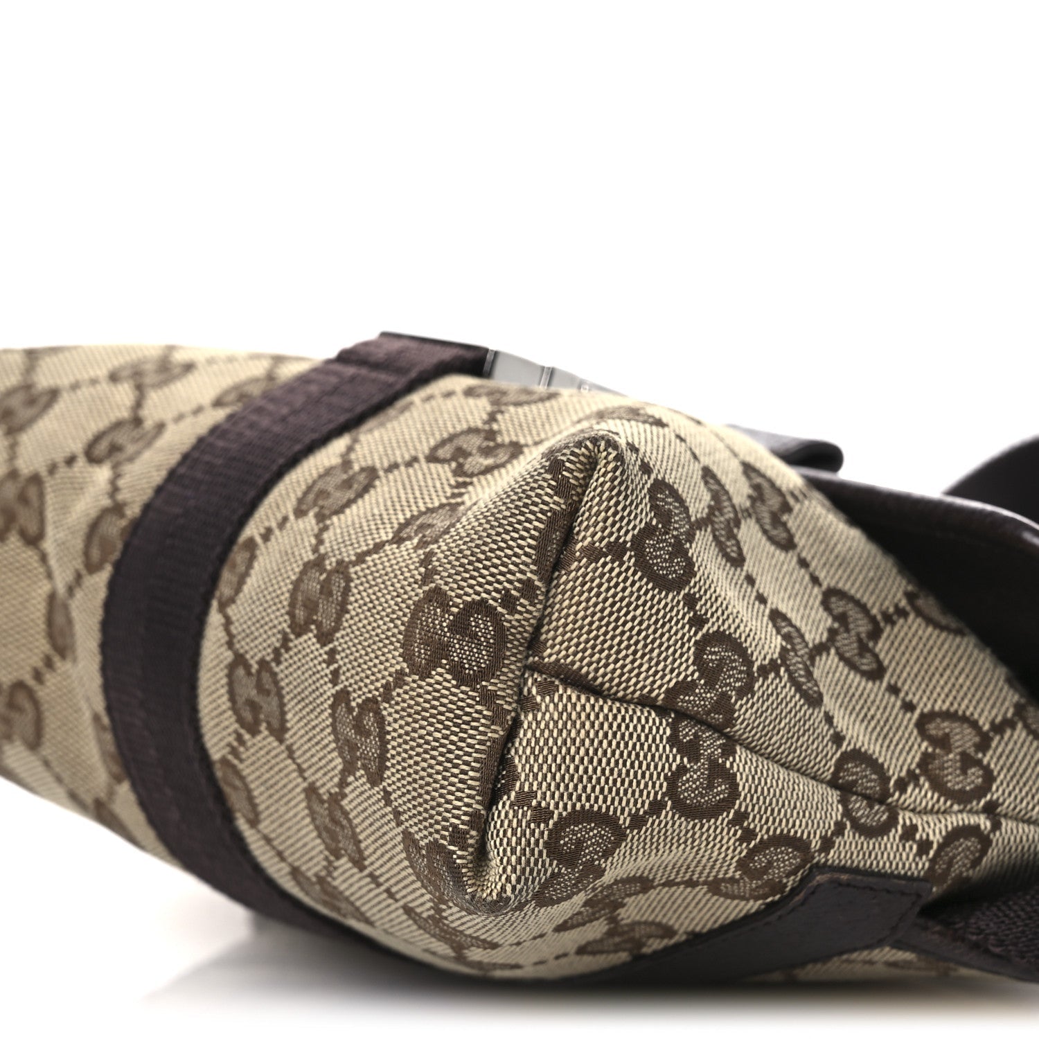 Monogram Waist Pouch Bag Dark Brown