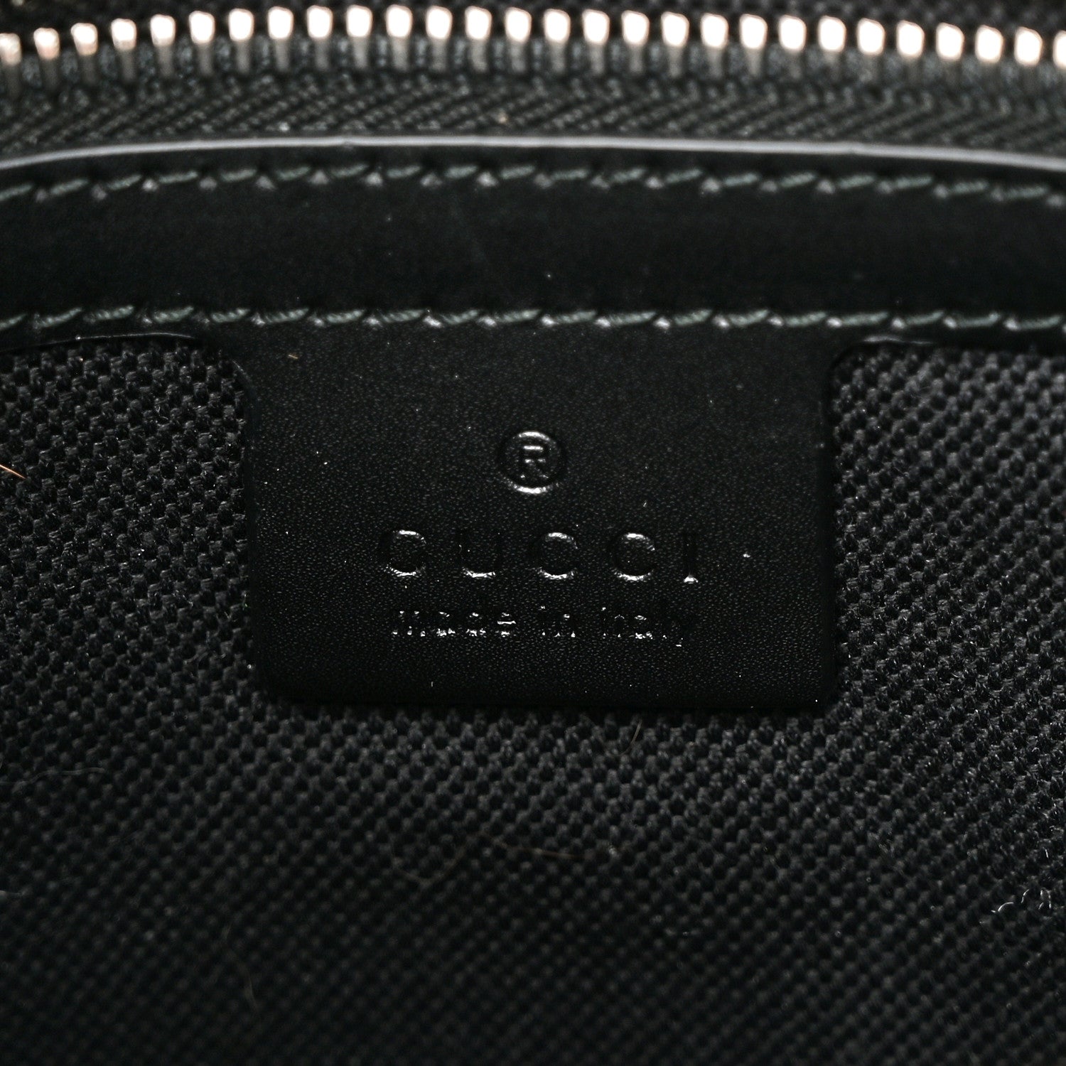 GG Supreme Monogram Appia Calfskin Web Flat Messenger Bag Black Grey