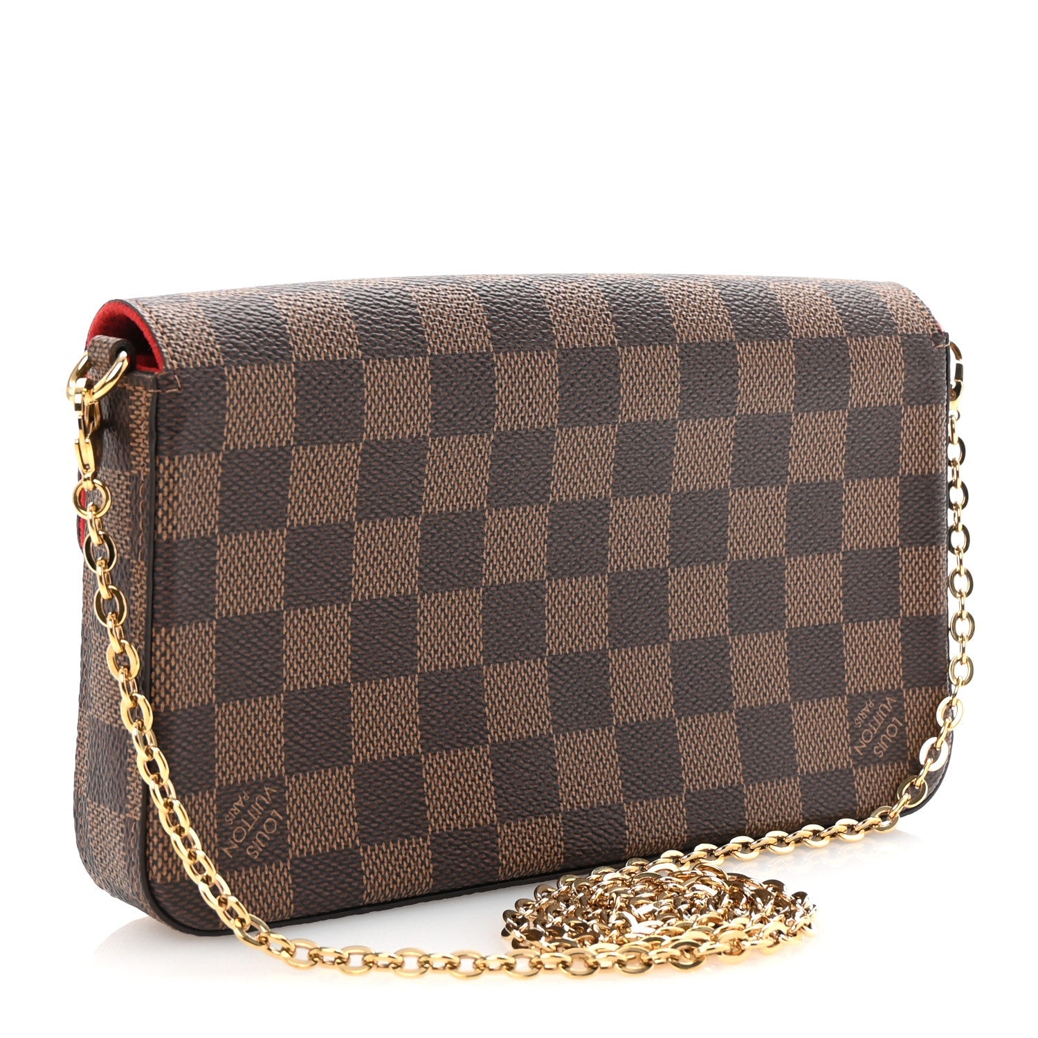 Damier Ebene Pochette Felicie Chain Wallet