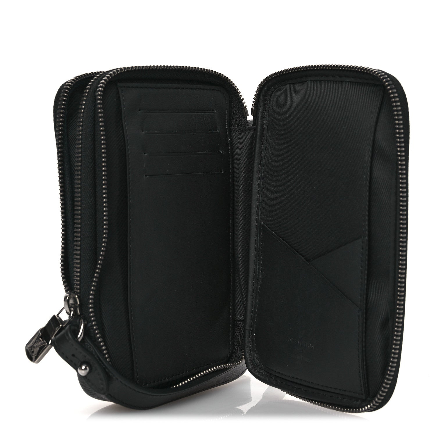 Monogram Eclipse Reverse Double Phone Pouch