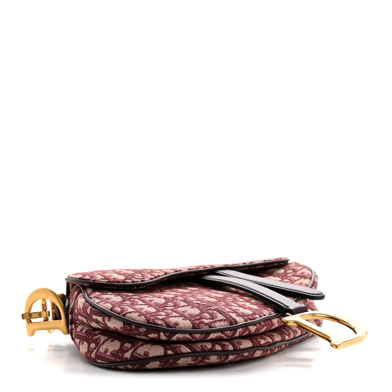 Oblique Saddle Bag Burgundy