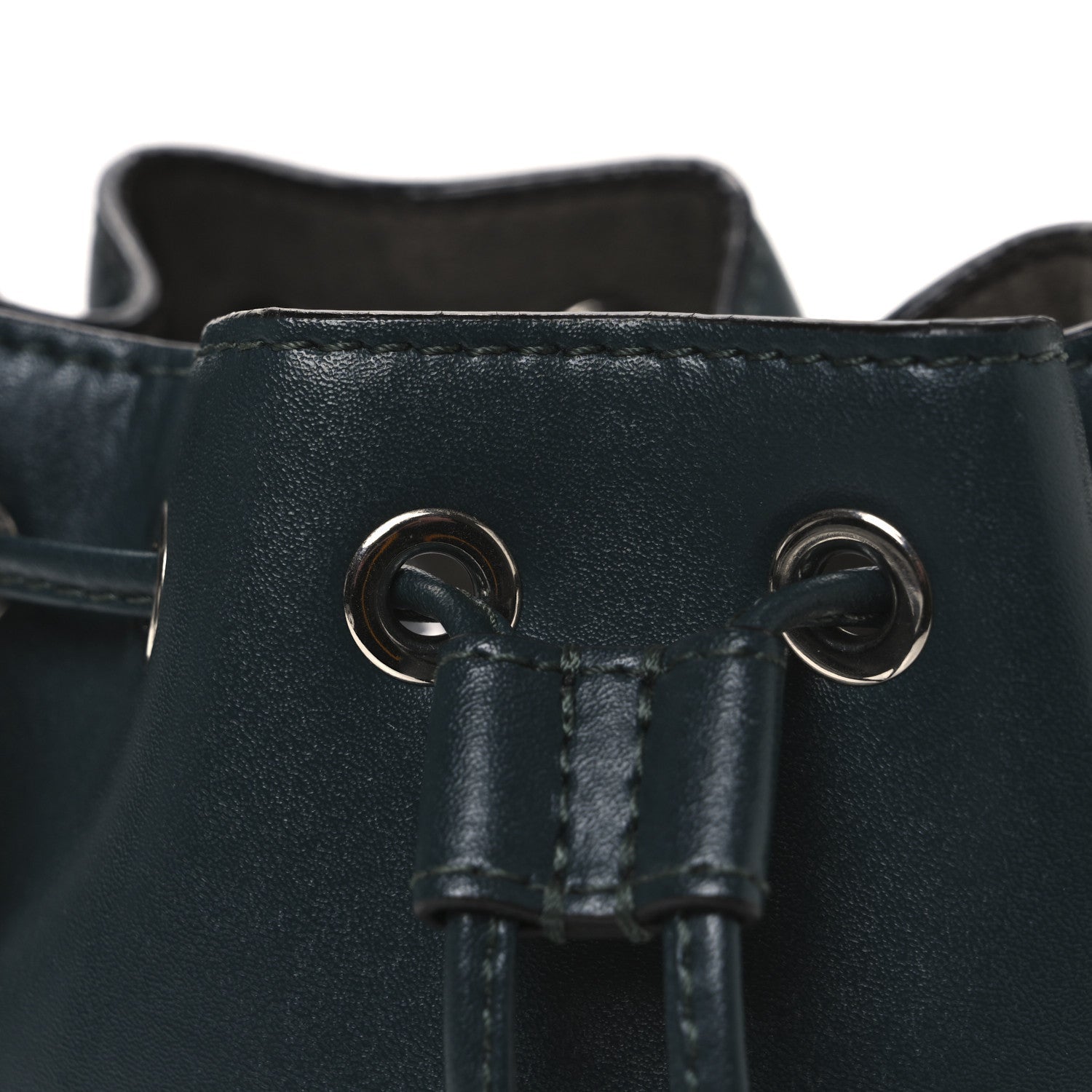 Vitello Liberty Lucido F is Fendi Mini Mon Tresor Bucket Bag Green