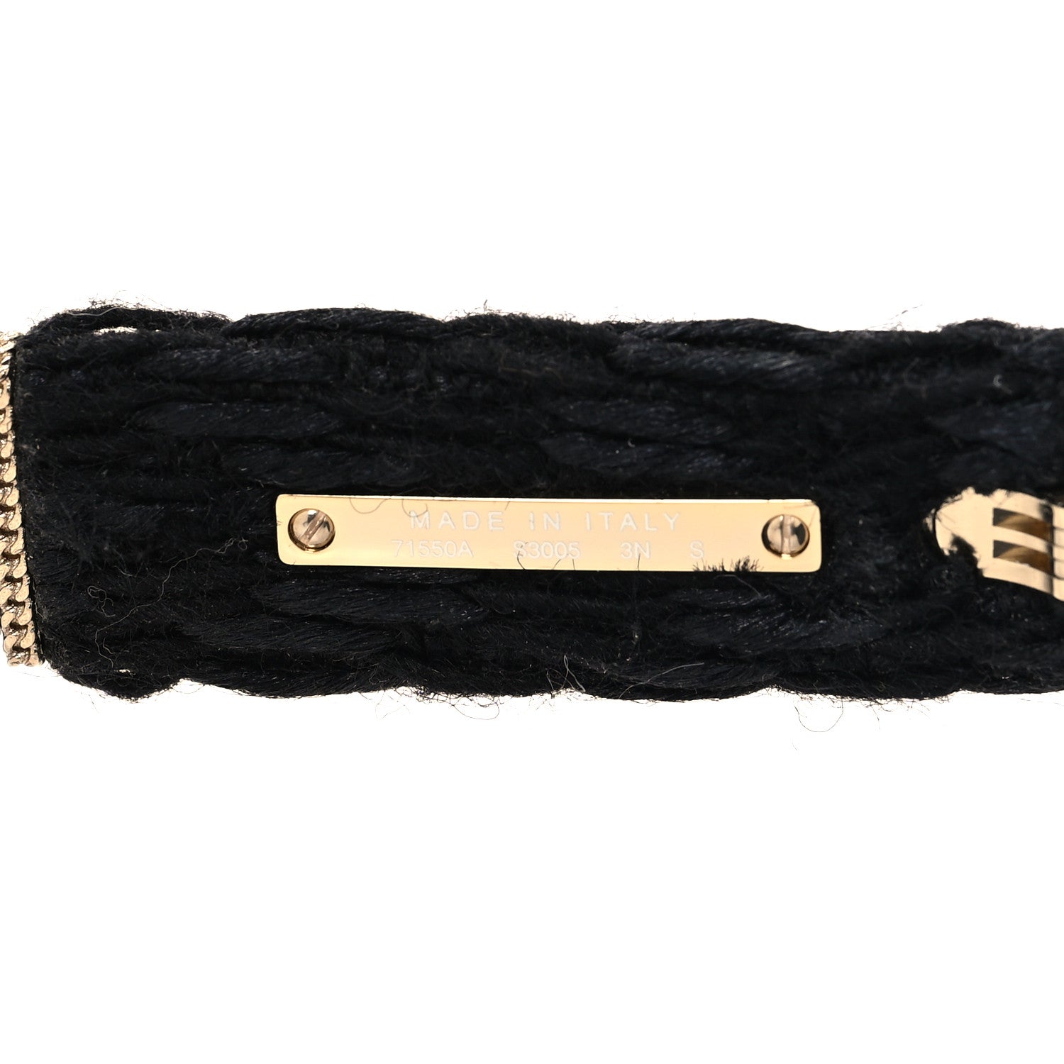 Acetate Tweed CC Cat Eye Sunglasses 71550A Black