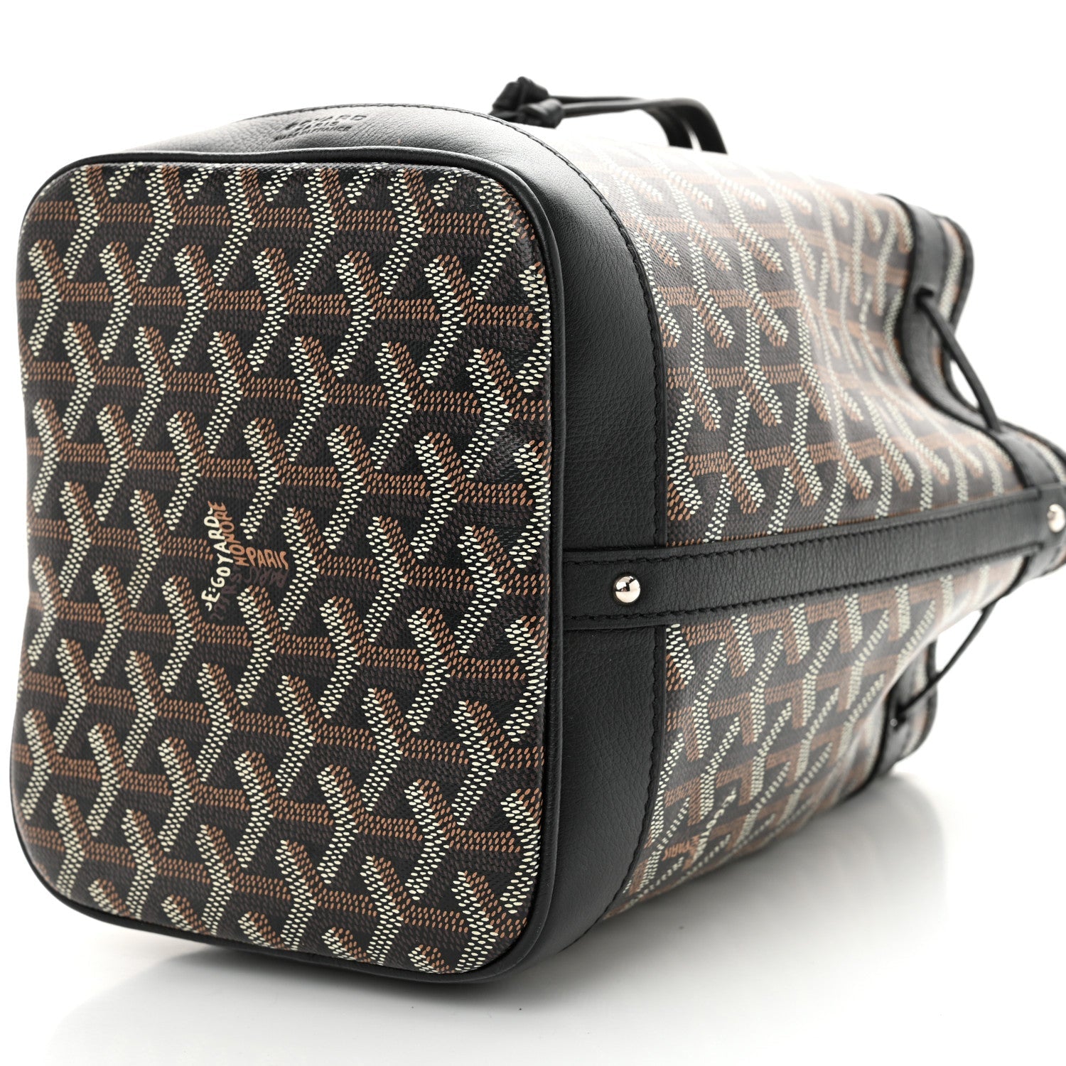 Goyardine Petit Flot Bucket Bag PM Black