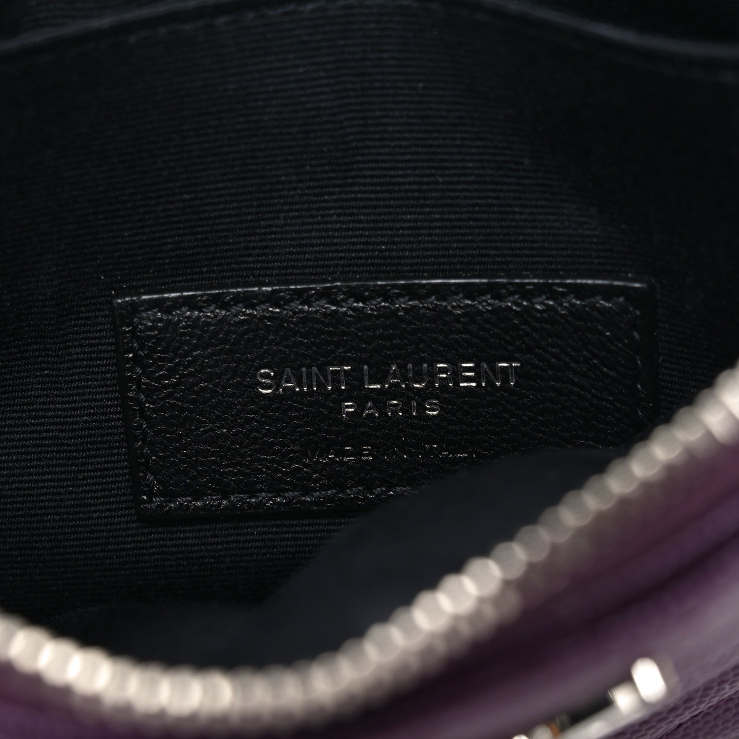 Grain De Poudre Matelasse Chevron Monogram Bill Pouch Amaranto