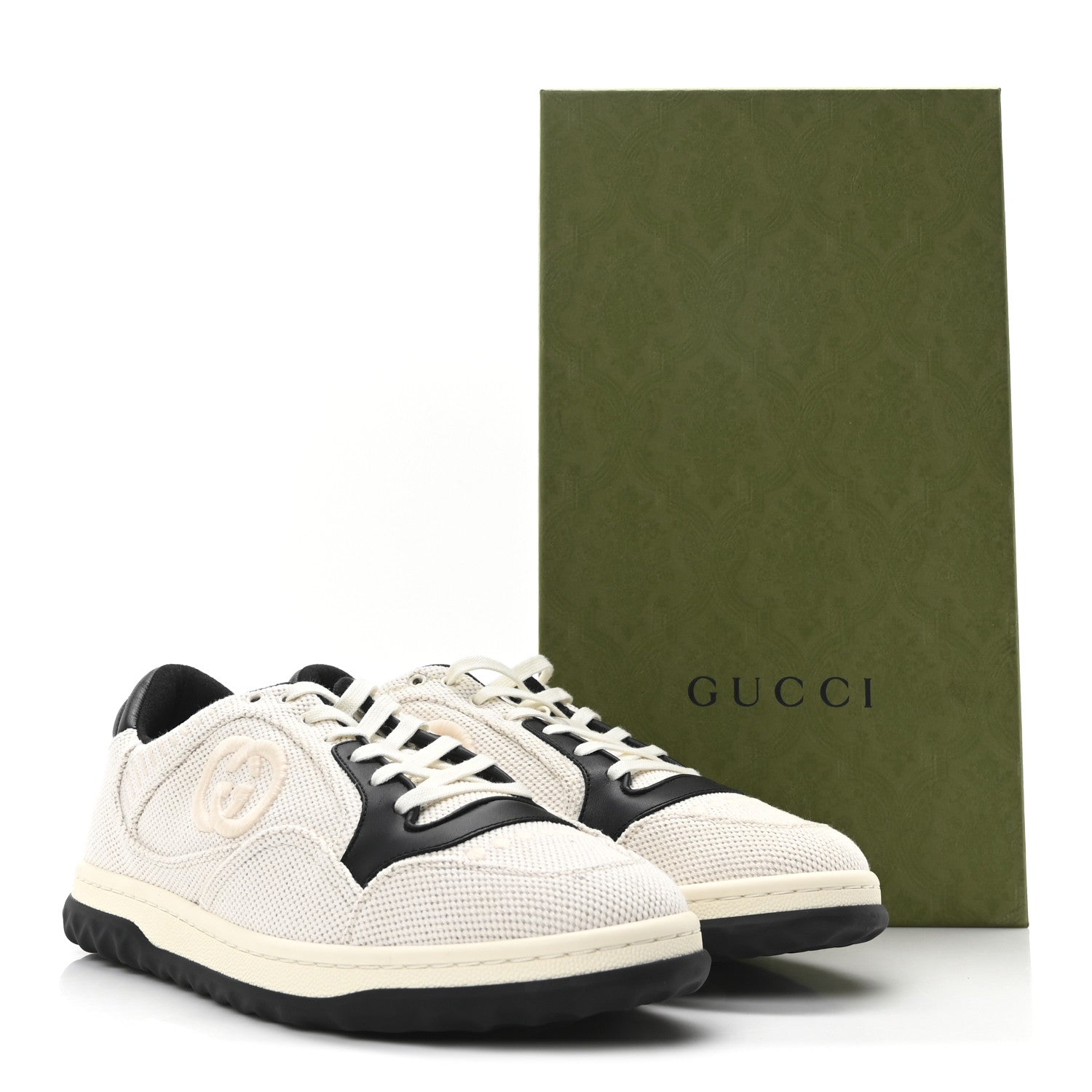 Canvas Calfskin Mens Mac80 Sneakers 8.5 Natural Black