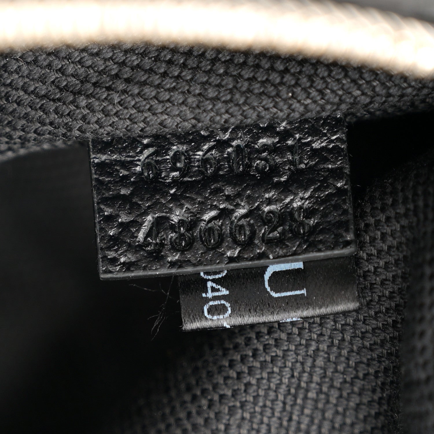 Monogram Jumbo GG Textured Dollar Calfskin Web Belt Bag Black