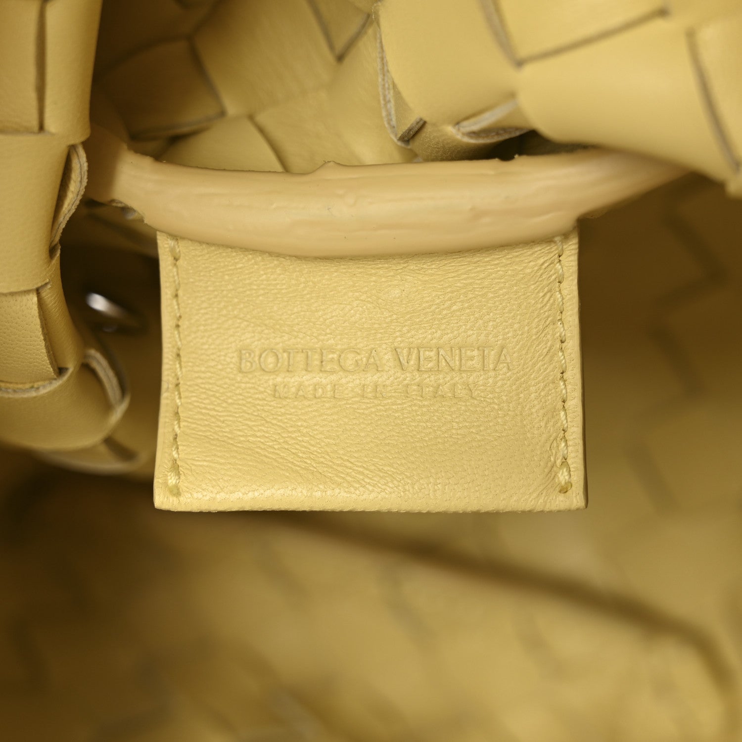 Nappa Intrecciato Tie Shoulder Bag Ice Cream