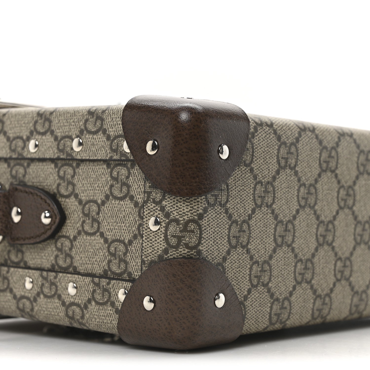 GG Supreme Monogram Globe-Trotter Beauty Case Brown