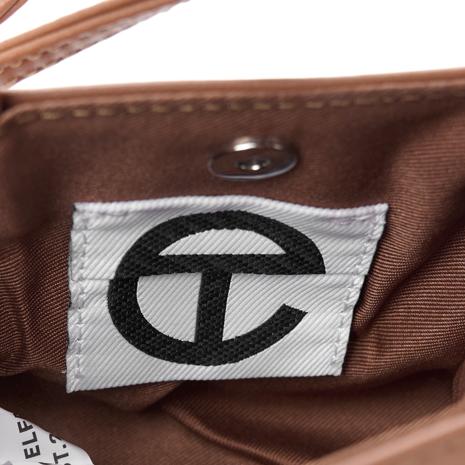 Vegan Leather Small Shopping Bag Tan