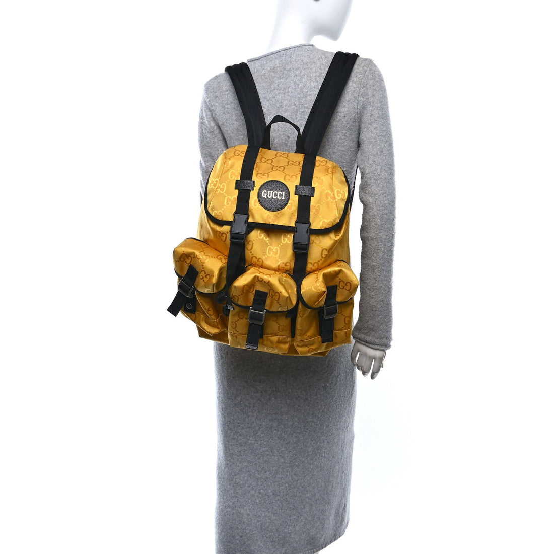 Econyl Nylon Monogram Off The Grid Utility Pocket Backpack Crop Black