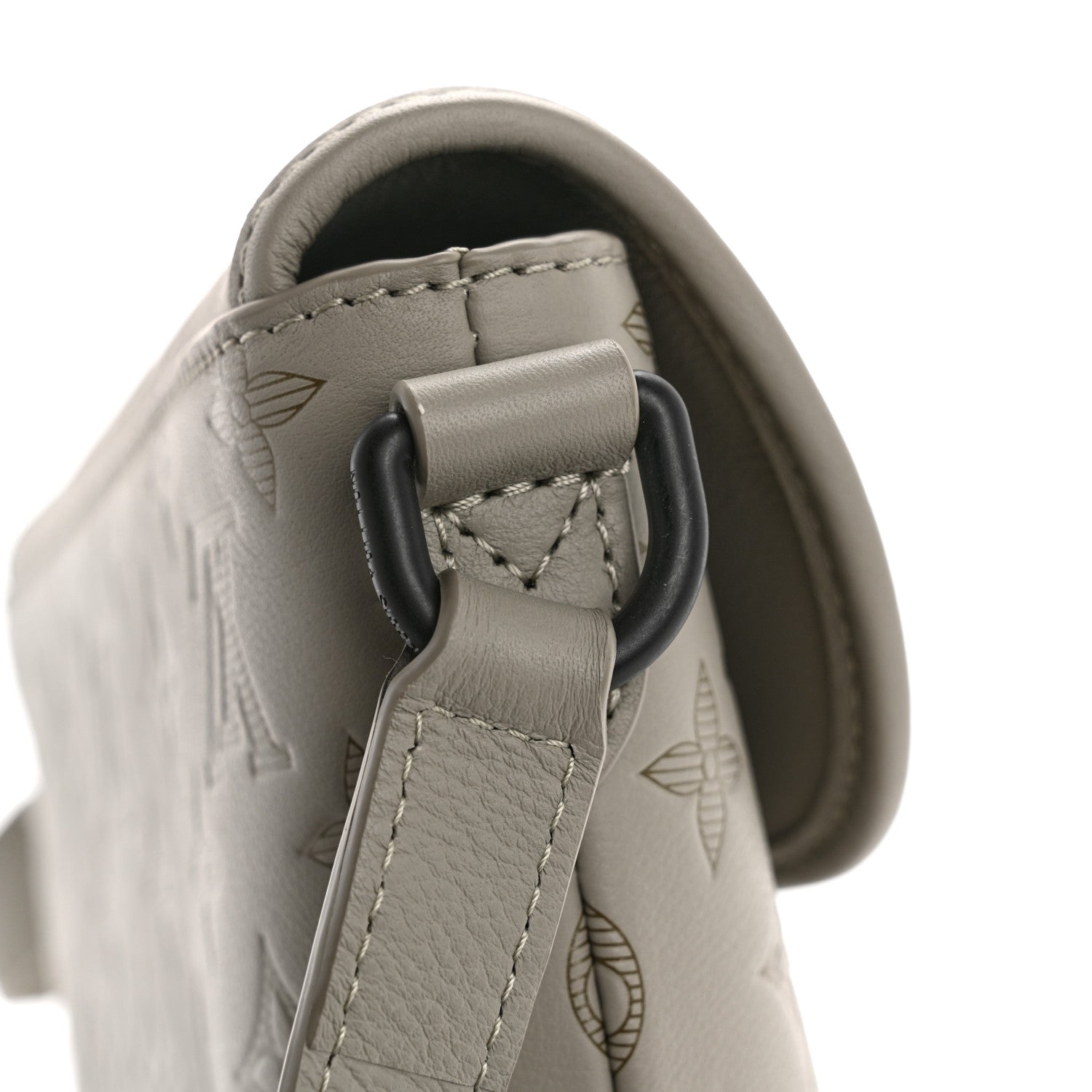 Calfskin Monogram Shadow Pulse Wearable Wallet Sand