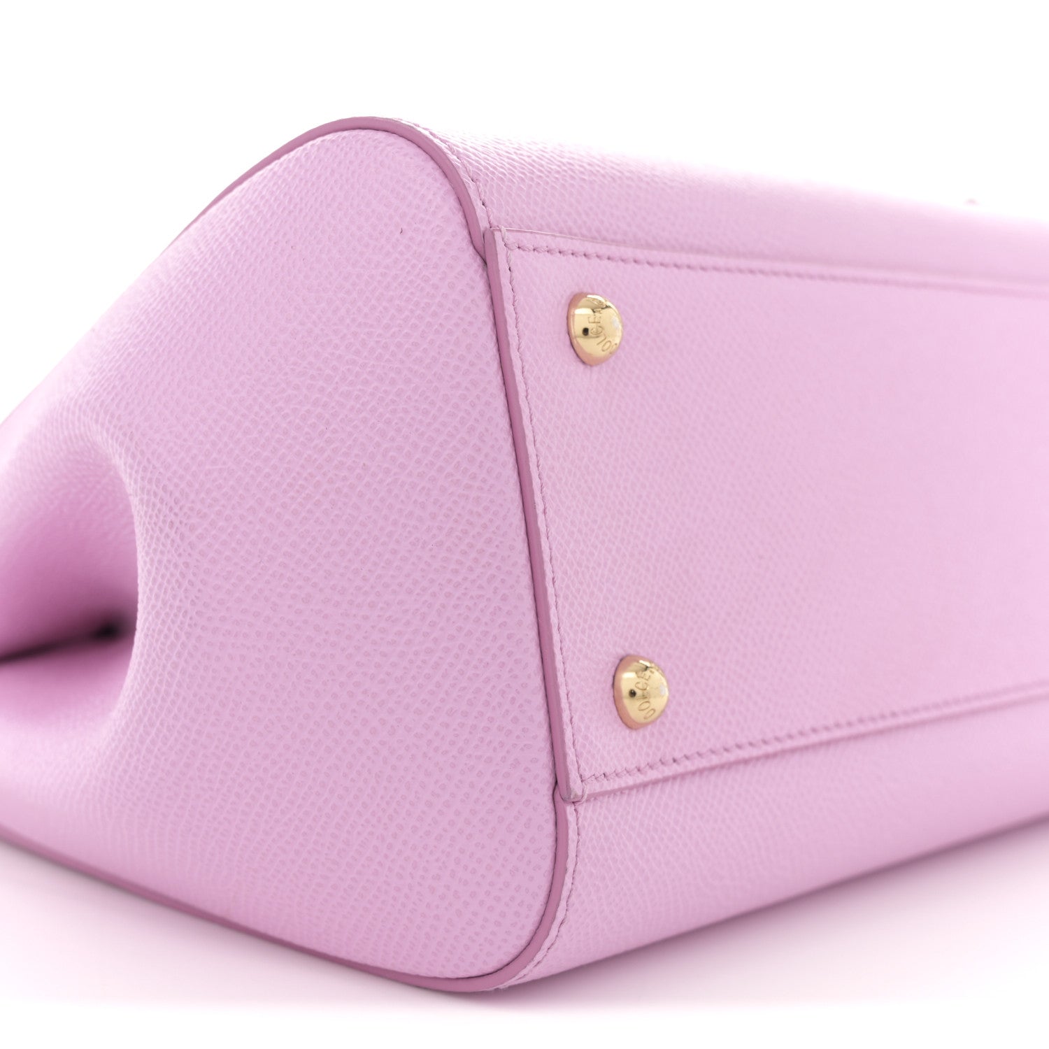 Dauphine Studded Medium DG Family Patch Miss Sicily Satchel Pink Rosa Chiaro