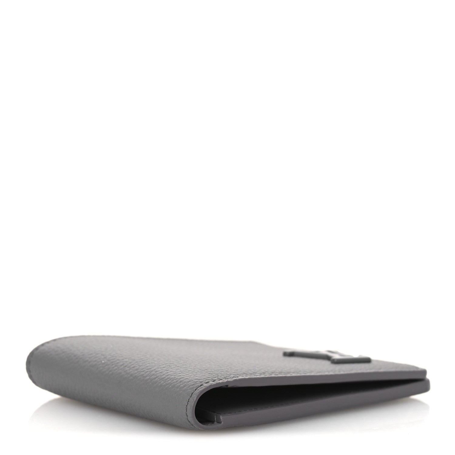 Grained Calfskin Aerogram Multiple Wallet Gris