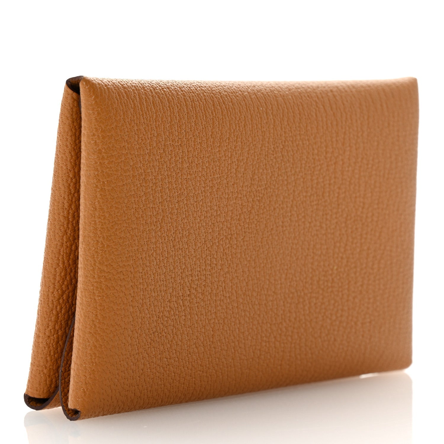 Chevre Mysore Calvi Duo Card Case Caramel