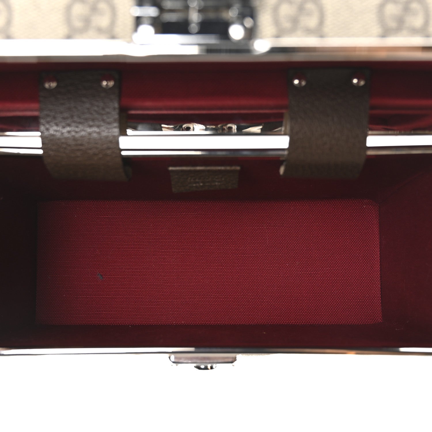 GG Supreme Monogram Globe-Trotter Beauty Case Brown