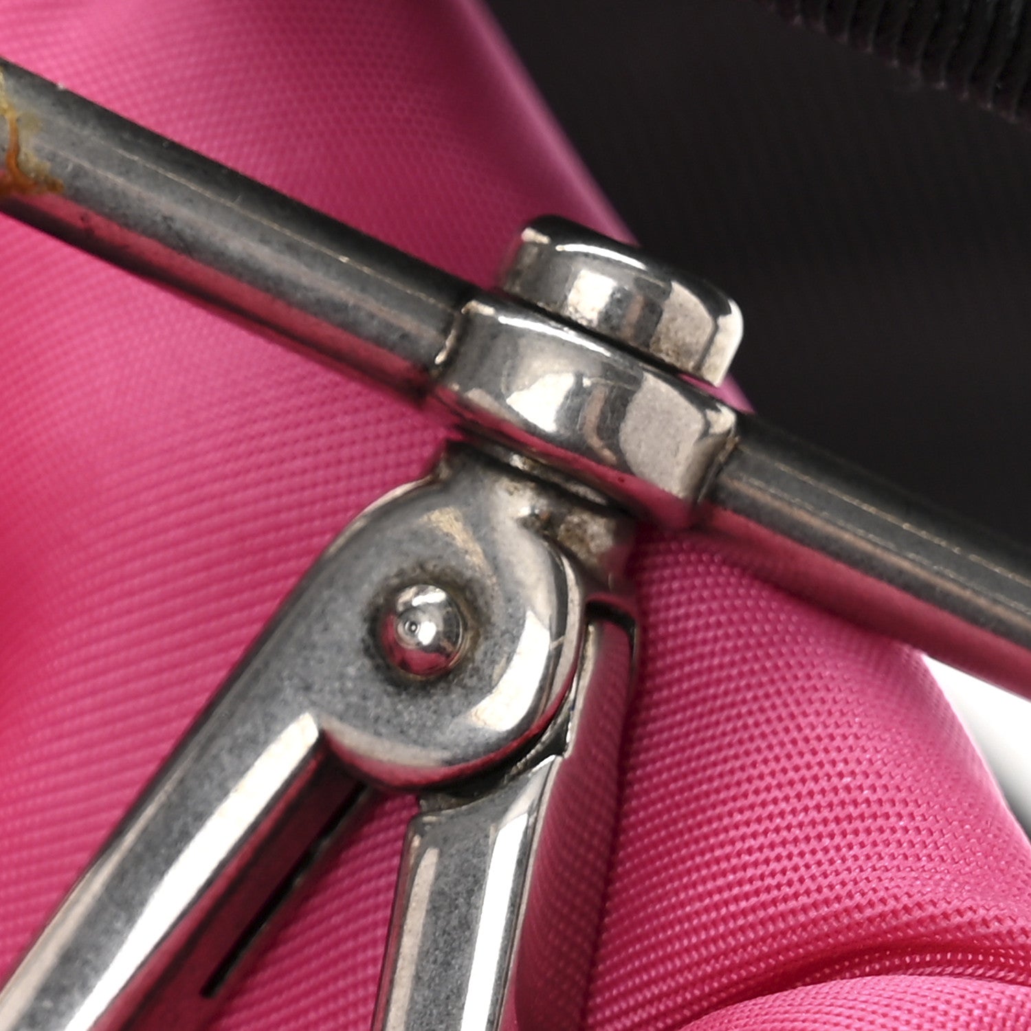 Tessuto Nylon Soft Padded Shopping Tote Fuxia