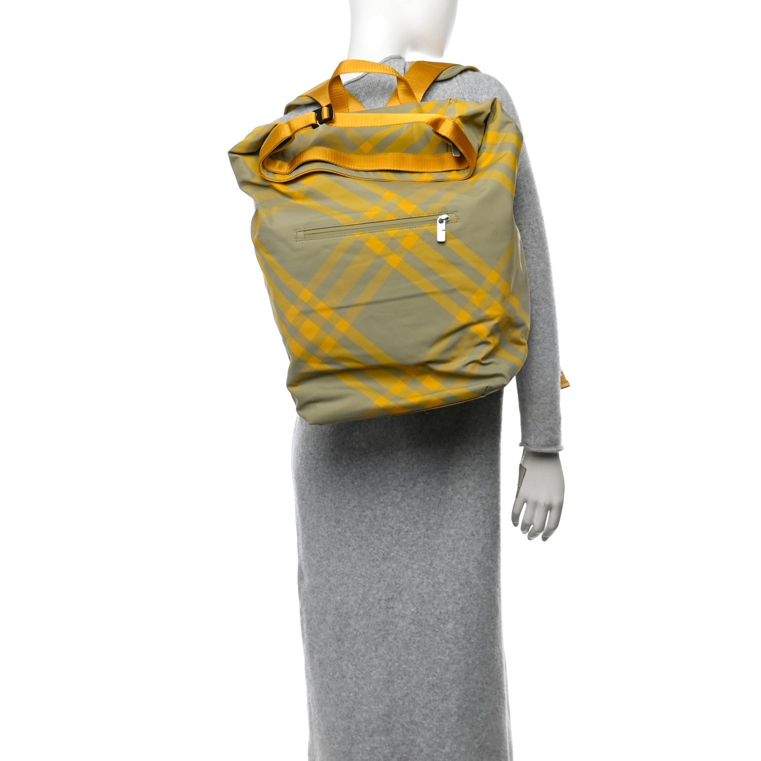 Nylon Nova Check Roll Backpack Hunter