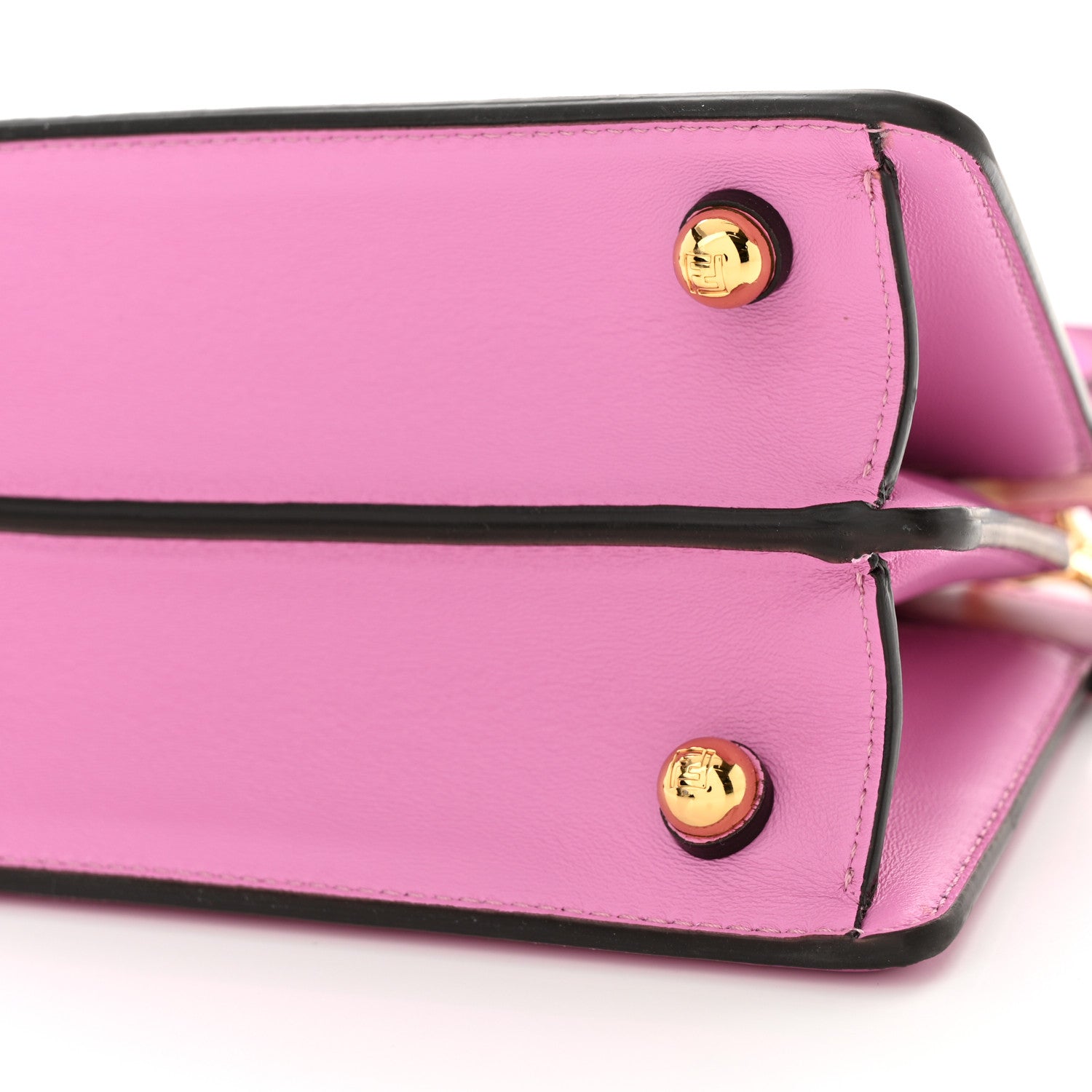 Shiny Nappa Petite Peekaboo I SEE U Satchel Rosa