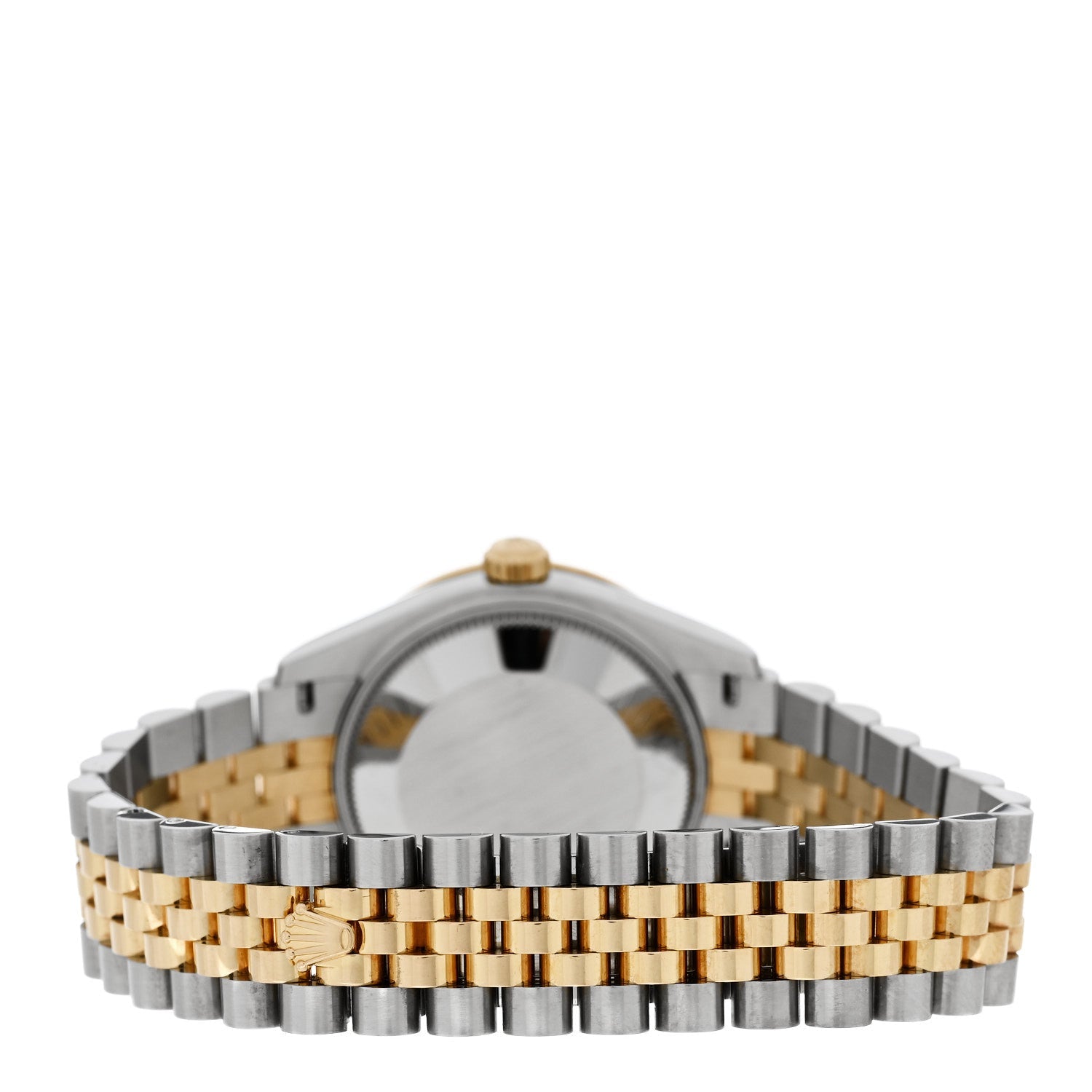 Stainless Steel 18K Yellow Gold Diamond Bezel 31mm Oyster Perpetual Datejust Watch Dark Grey 278383RBR