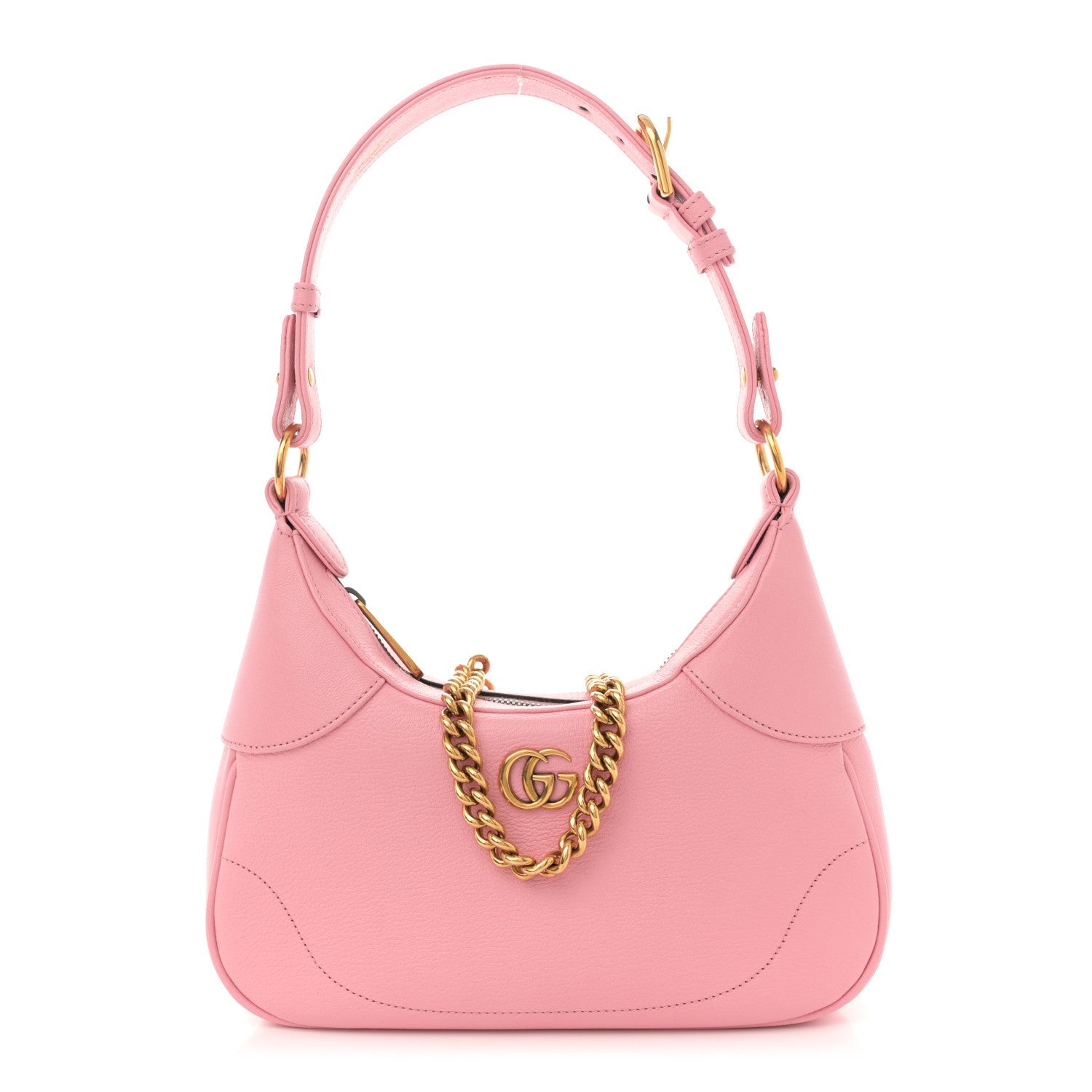 Goatskin Small Aphrodite Shoulder Bag Wild Rose