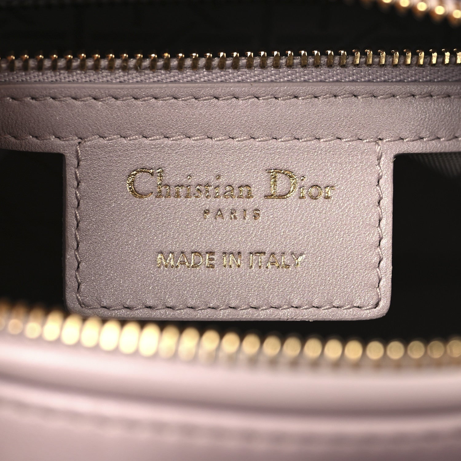 Pearly Lambskin Cannage Medium Lady Dior Lotus