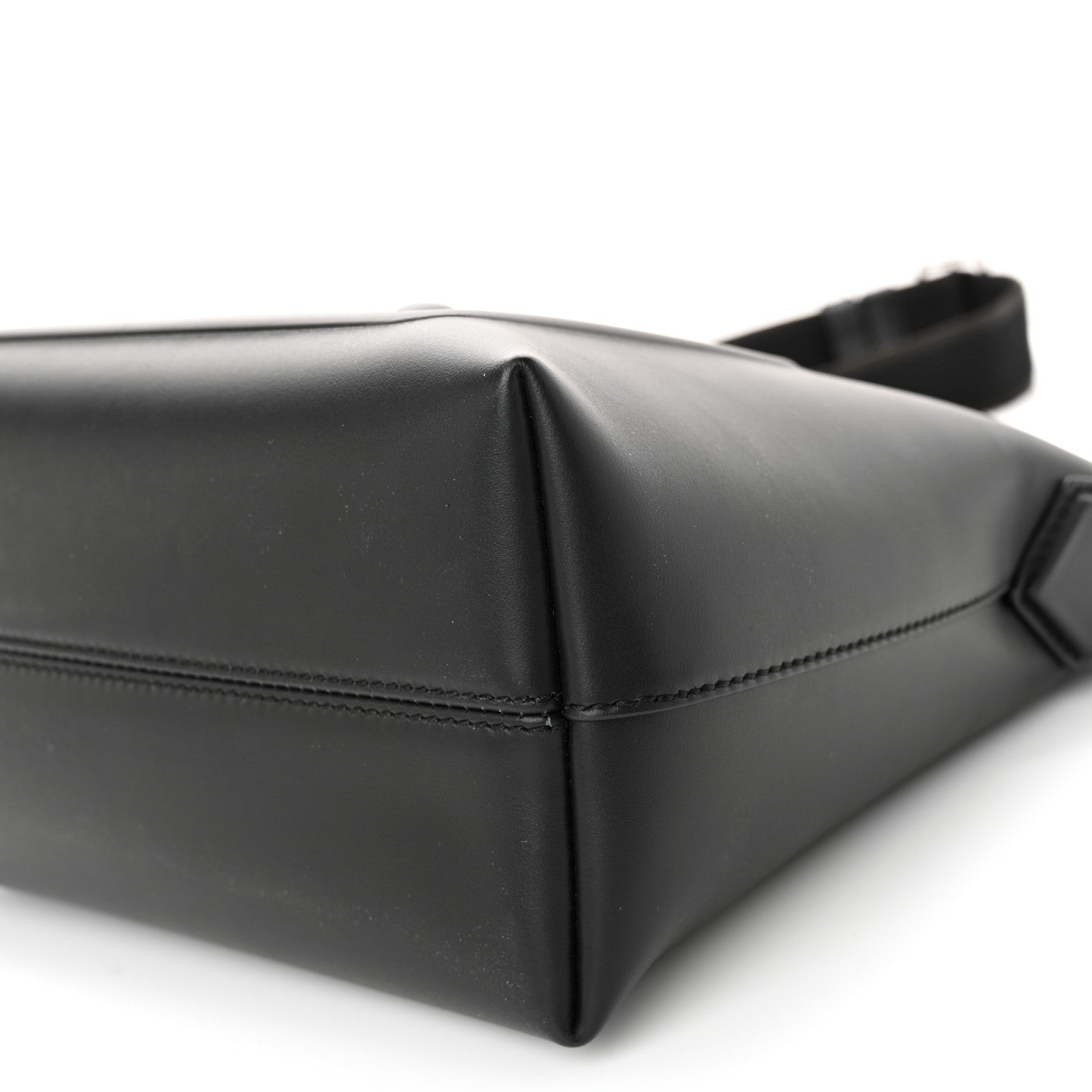 DOLCE GABBANA Calfskin Embossed DG Logo Shoulder Bag Black