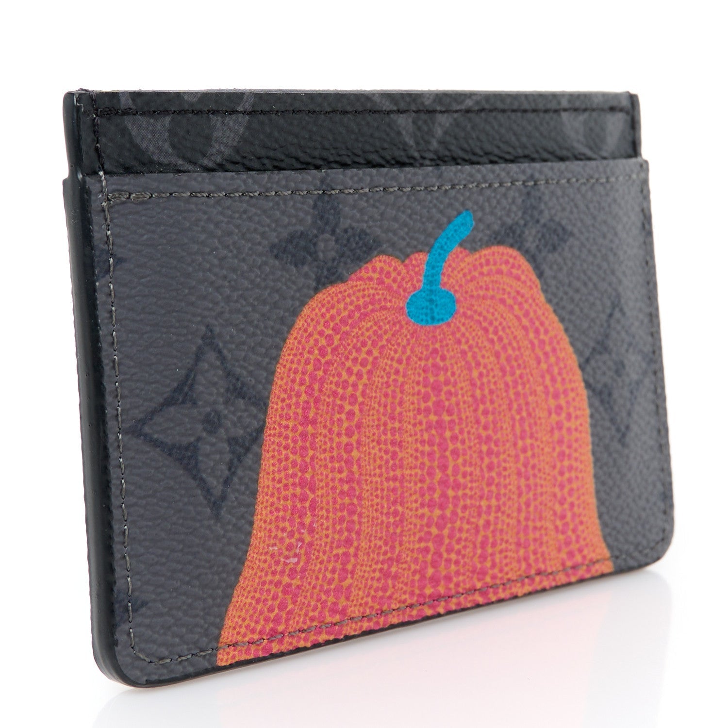 LV X YK Monogram Eclipse Reverse Pumpkin Card Holder