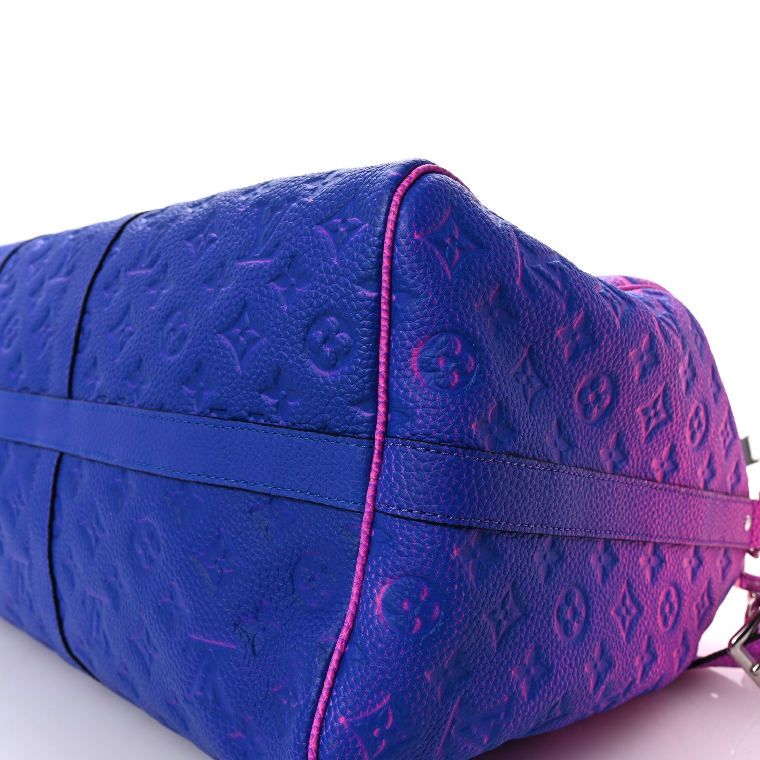 Taurillon Illusion Keepall Bandouliere 50 Bleu Rose