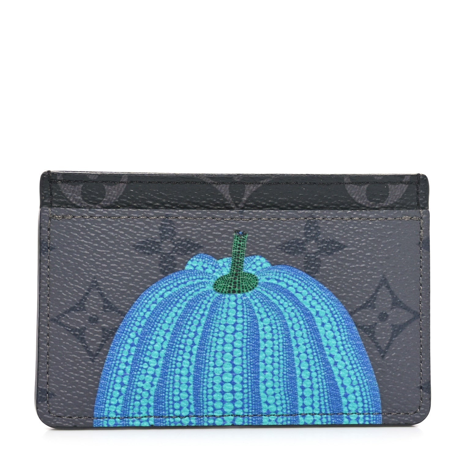 LV X YK Monogram Eclipse Reverse Pumpkin Card Holder