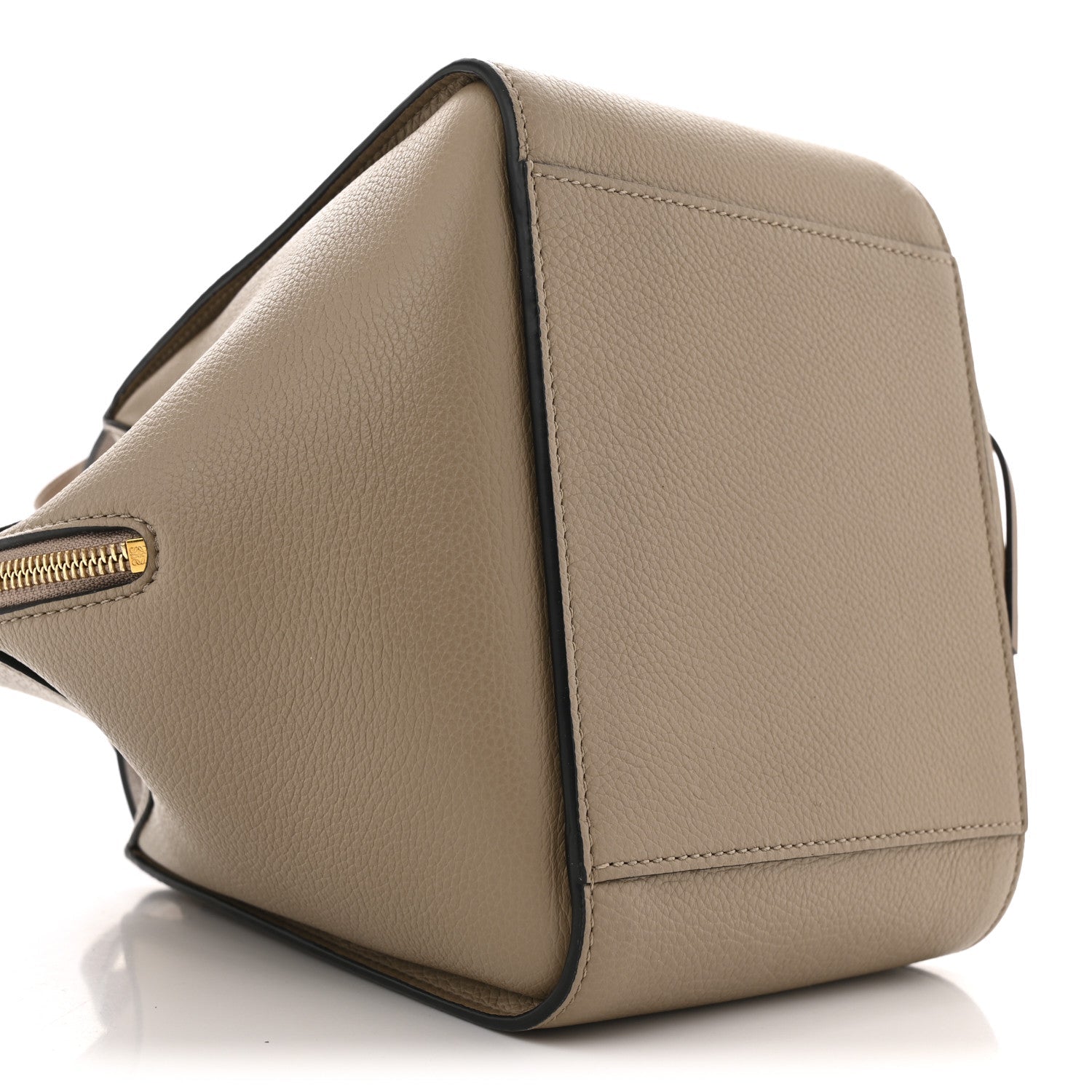 Soft Grained Calfskin Compact Hammock Shoulder Bag Sand