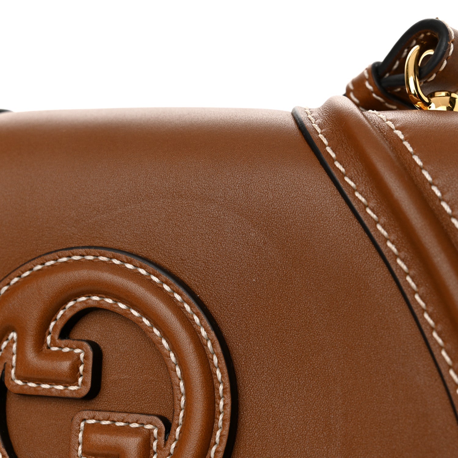 Calfskin Blondie Small Shoulder Bag Brown