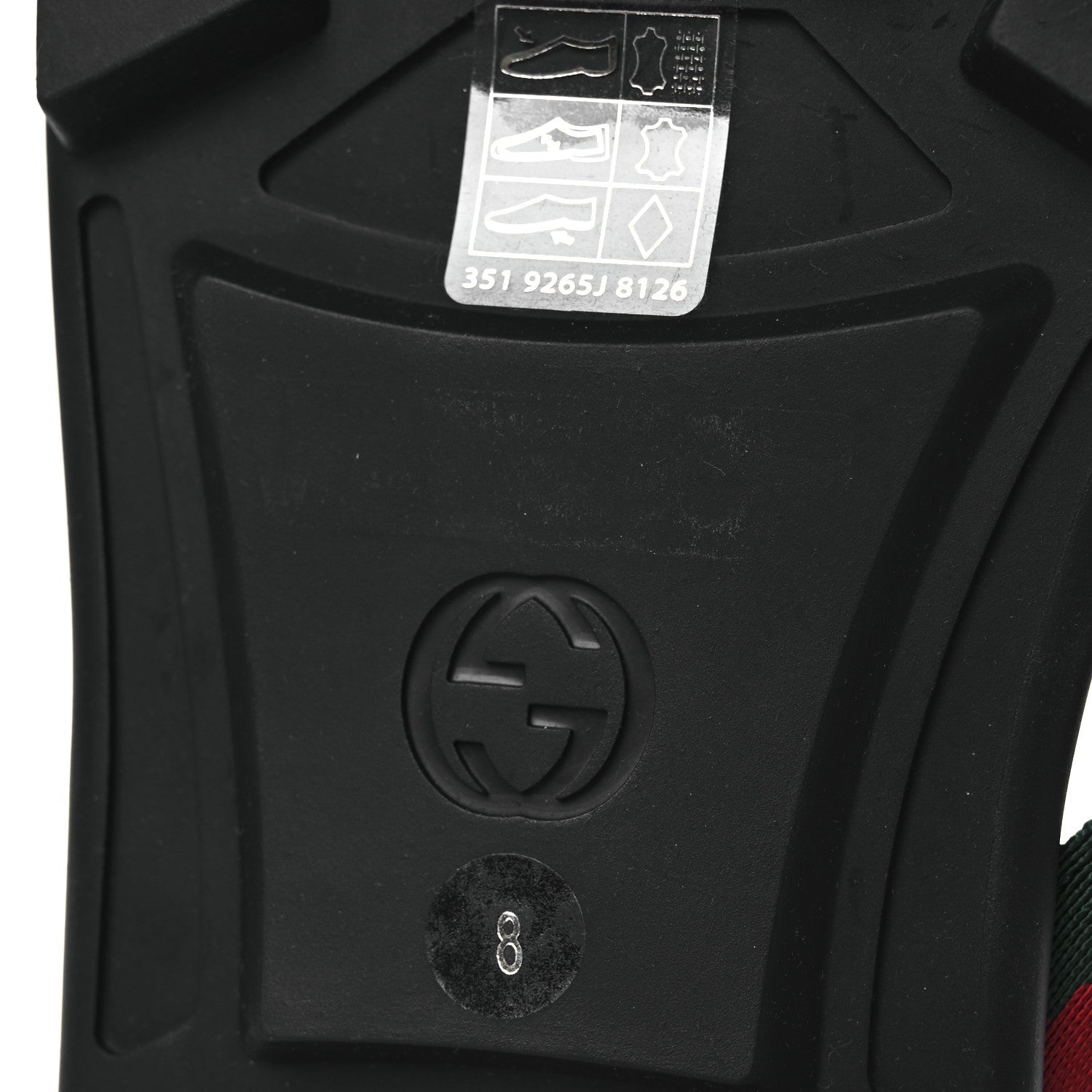 Nylon Calfskin Web Mens Cleat Sole Thong Sandals 8 Black Red Blue