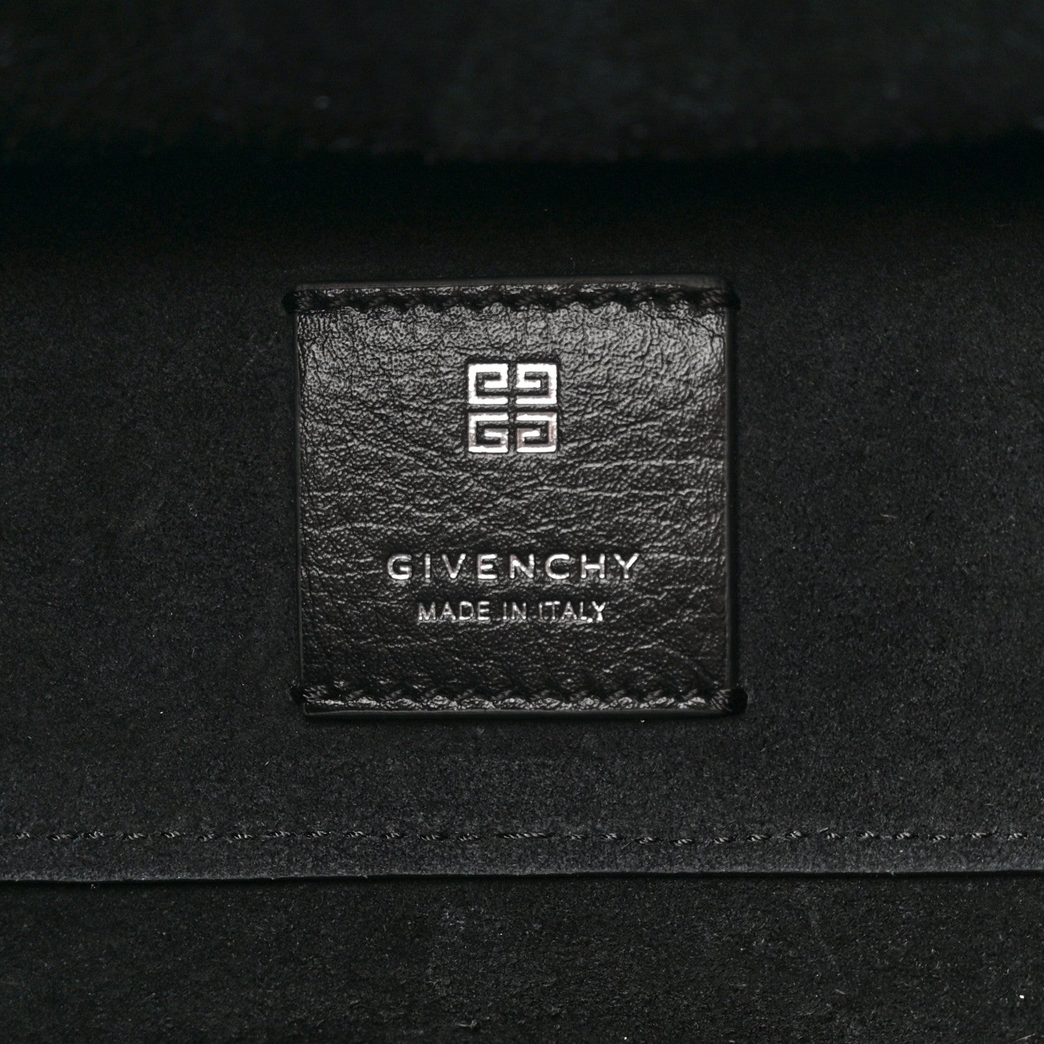 Creased Patent Calfskin Pumpkin Bag Black