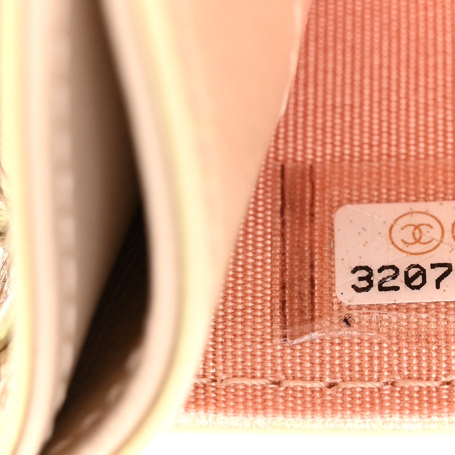 Metallic Goatskin Quilted Chanel 19 Card Holder Gold