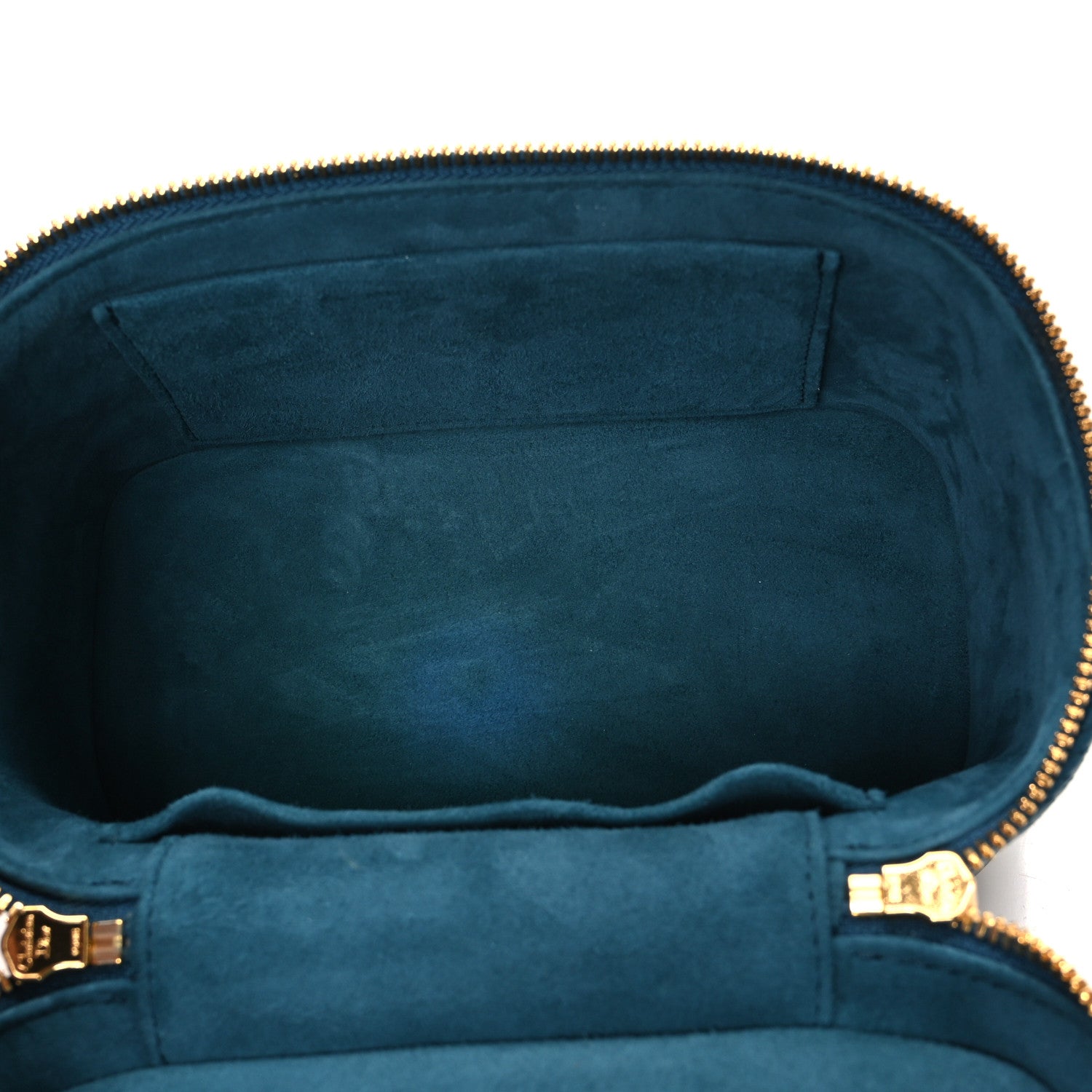 Lambskin Cannage Small Diortravel Vanity Case Deep Ocean