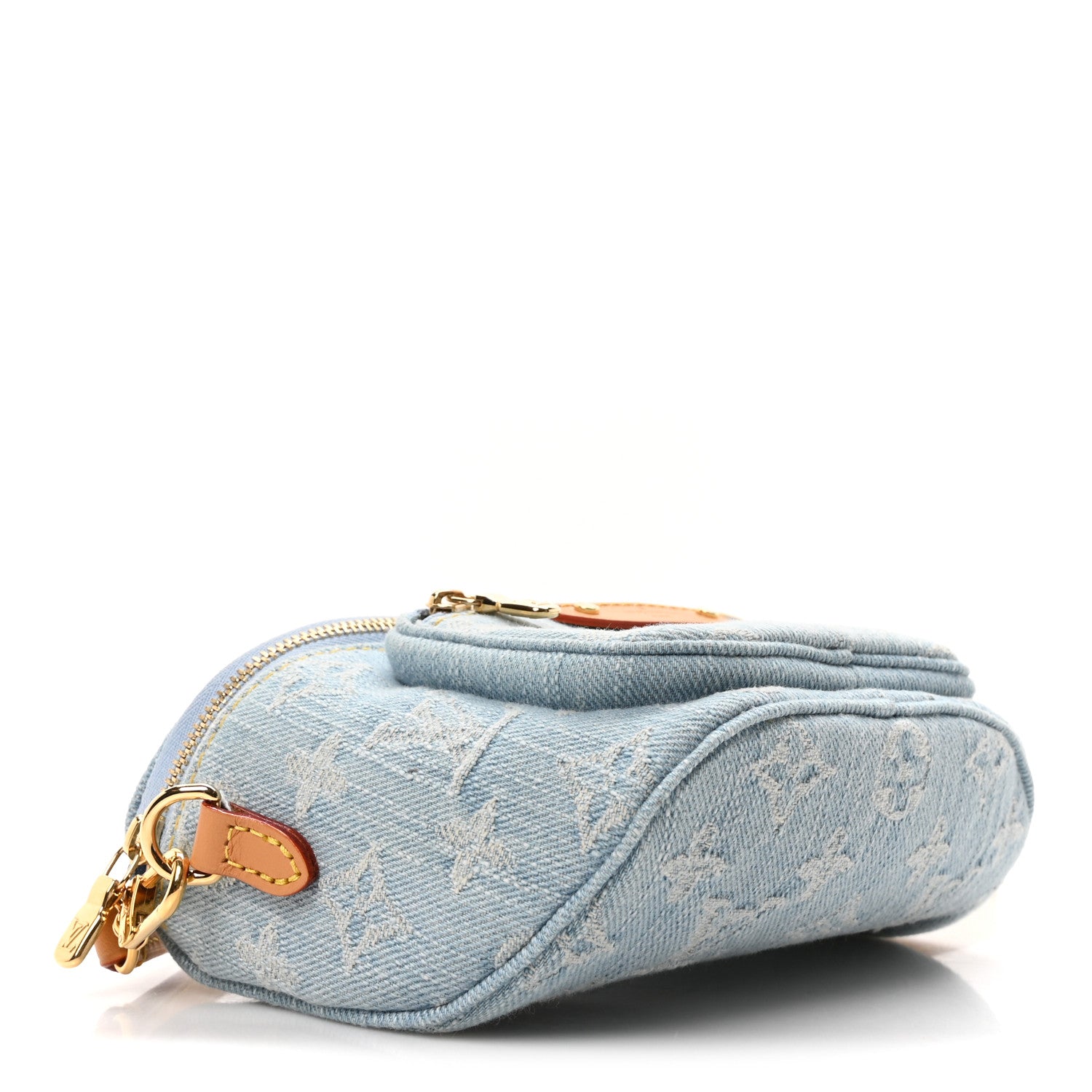 Monogram Denim Mini Bumbag Sky Blue