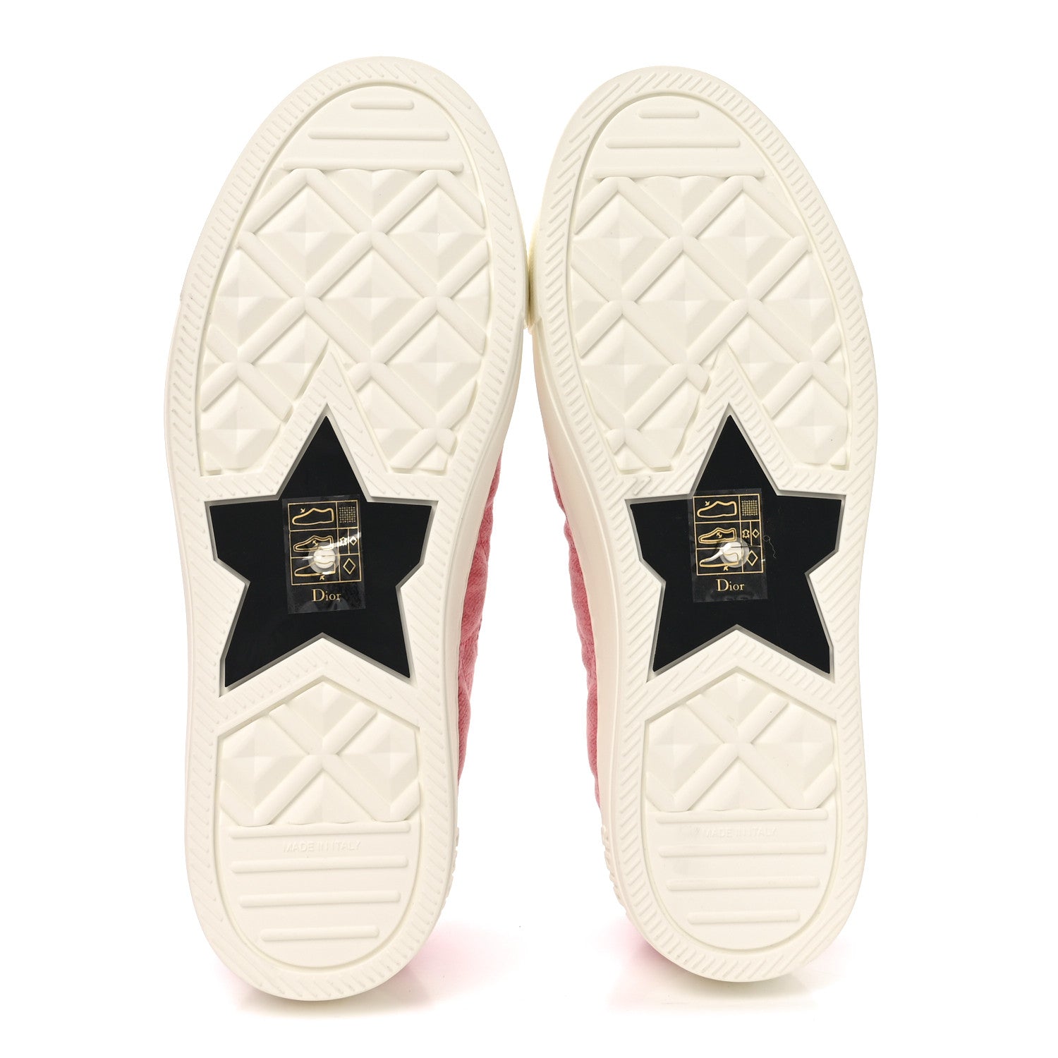 Denim Cannage Walk'N'Dior Low Top Sneakers 36.5 Pink