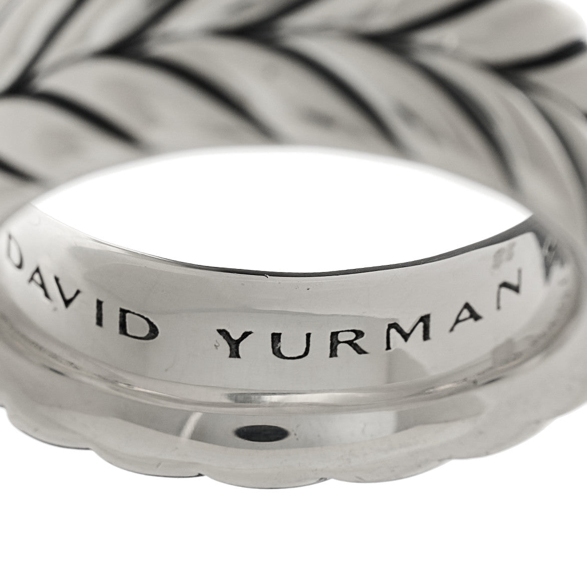 Sterling Silver 9mm Chevron Band Ring 58 8.25