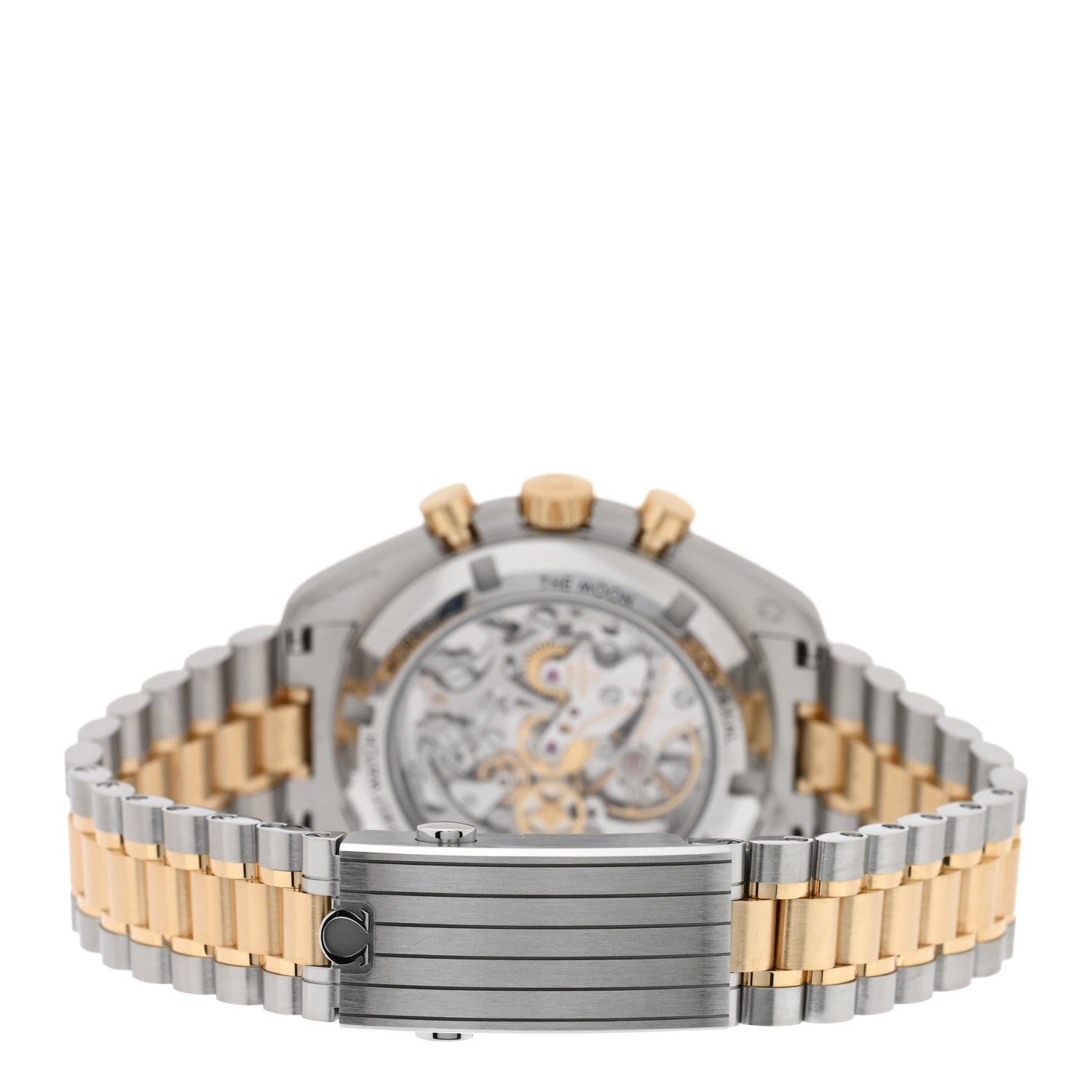 Stainless Steel 18K Moonshine Gold 42mm Speedmaster Moonwatch Professional Chronograph Manual Winding Watch Silver 42.310.20.42.50.02.001