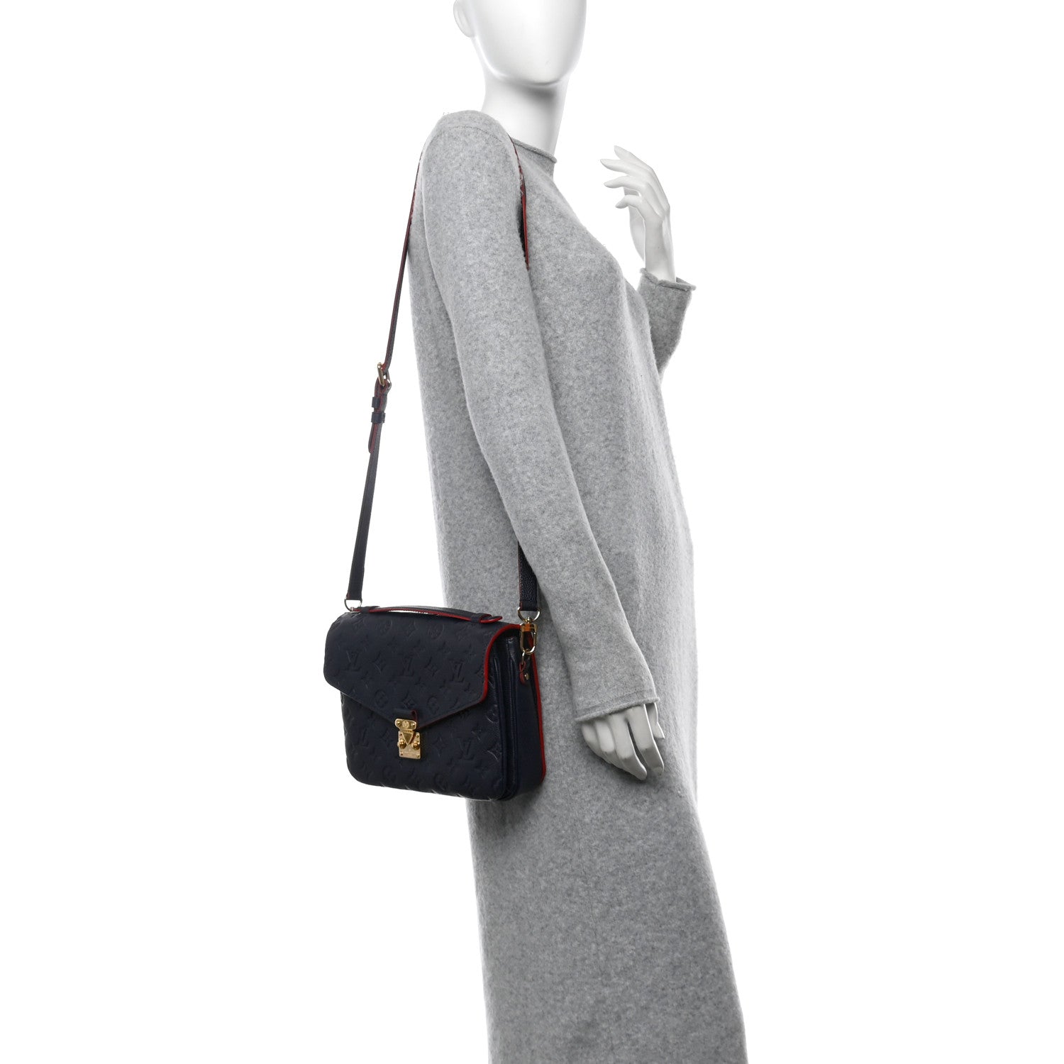 Empreinte Pochette Metis Marine Rouge