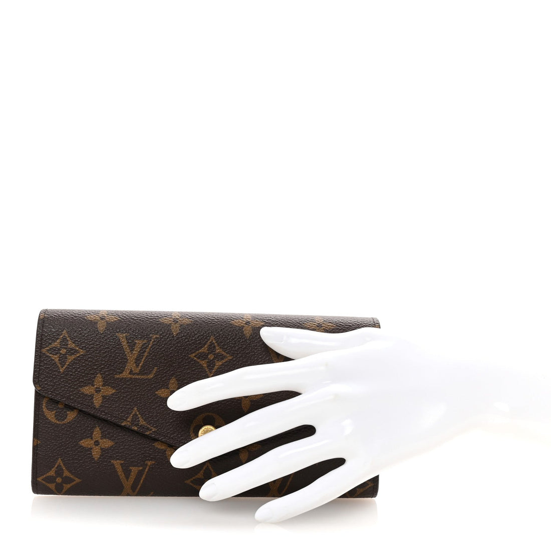 Monogram Sarah Wallet NM Coquelicot