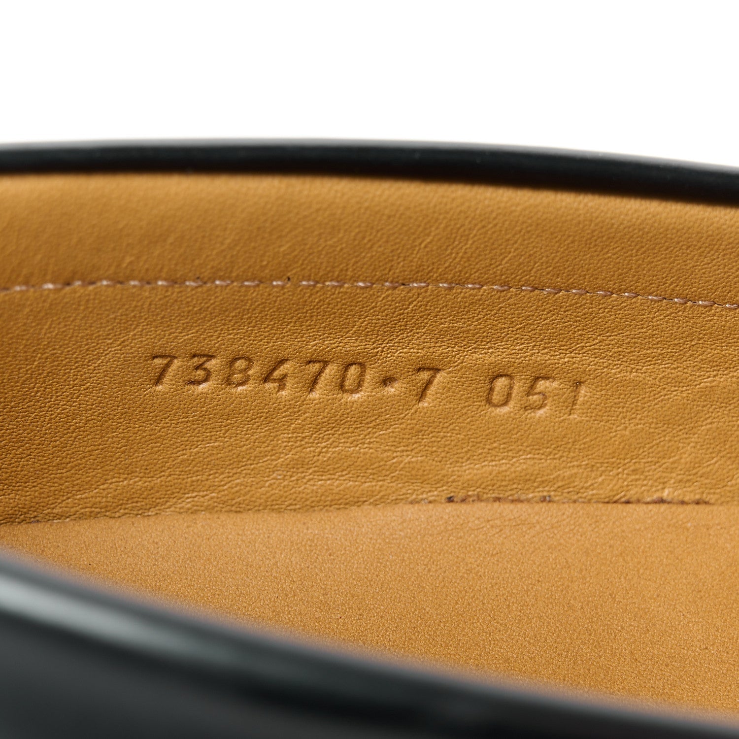 Calfskin Mens Interlocking G Millennial Ribot Loafers 7 Black