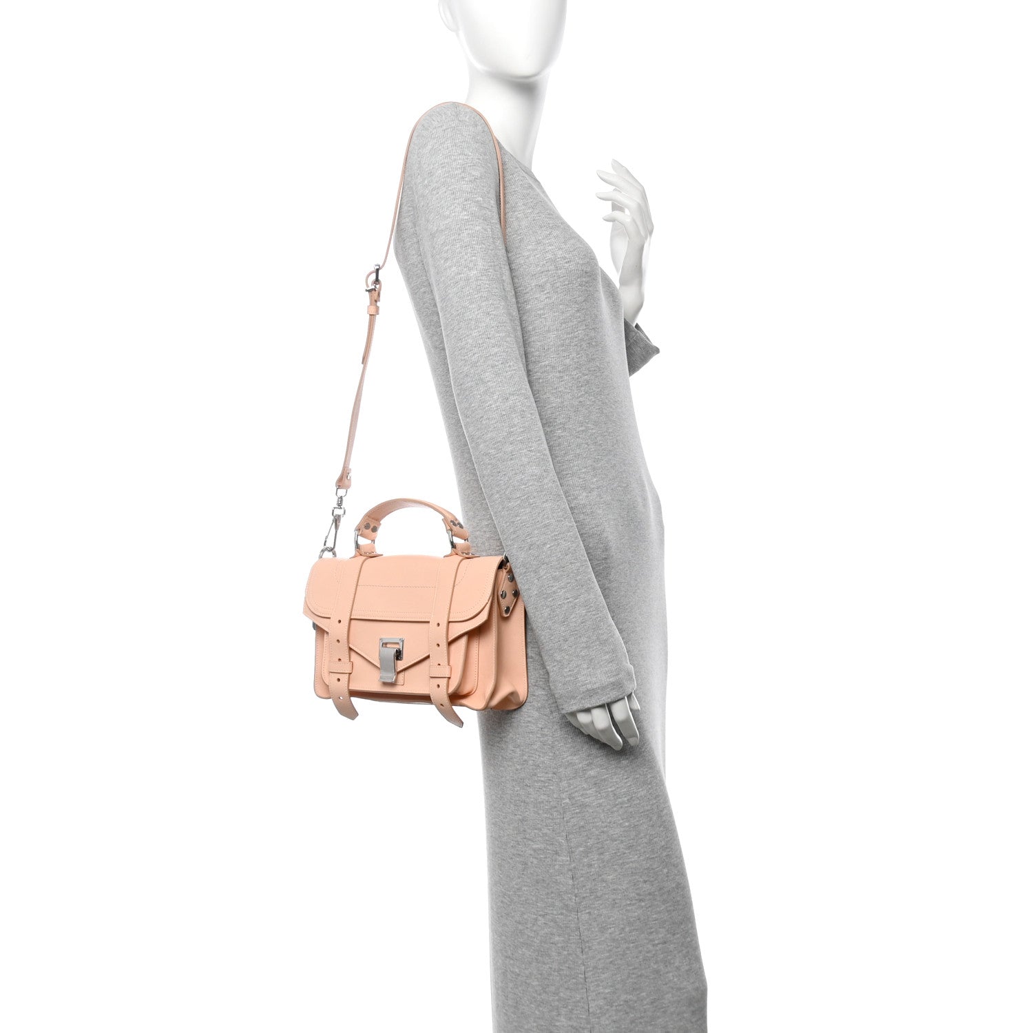 Lambskin Tiny PS1 Satchel Peach