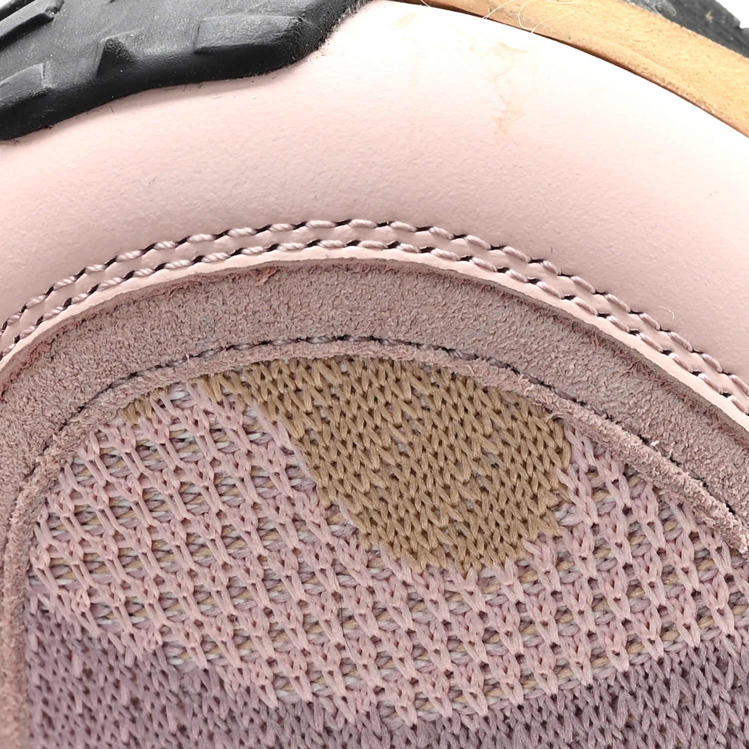 Mesh Fabric Suede Camouflage Womens Rockrunner Sneakers 37.5 Multicolor