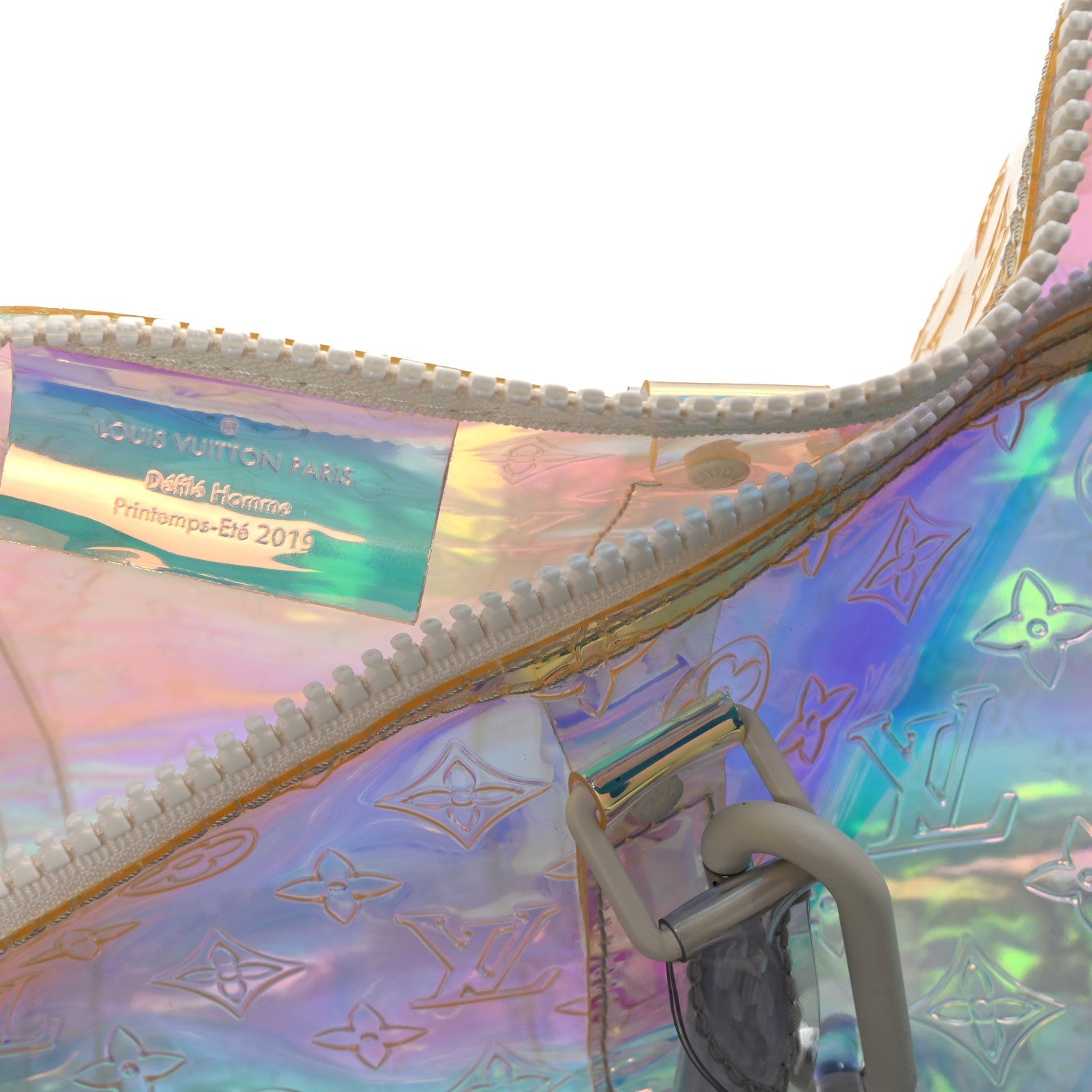 PVC Monogram Keepall Bandouliere 50 Iridescent Prism