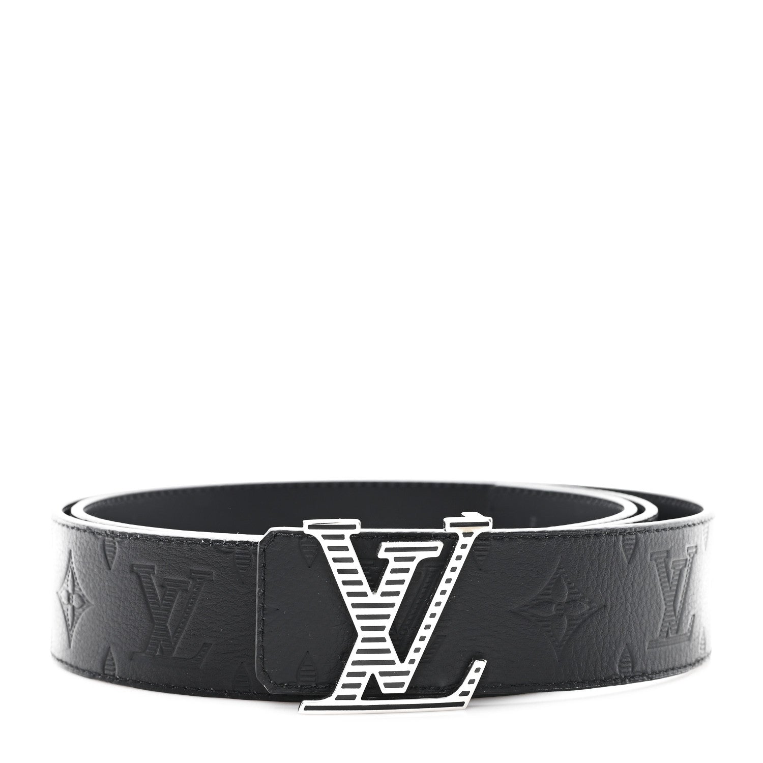 Monogram Shadow 40mm LV Shadow Reversible Belt 110 44 Black