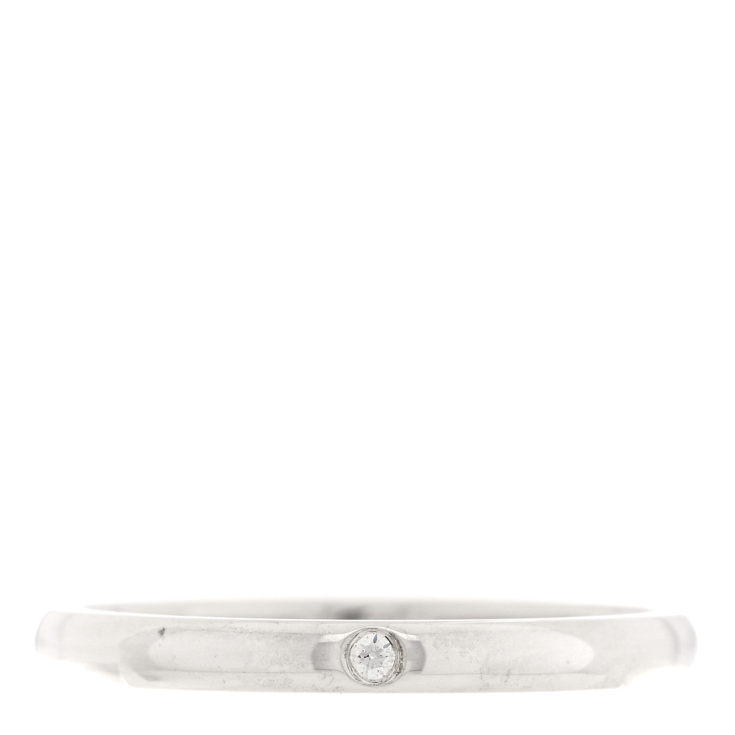 Elsa Peretti Sterling Silver Diamond Band Ring 67 11.75