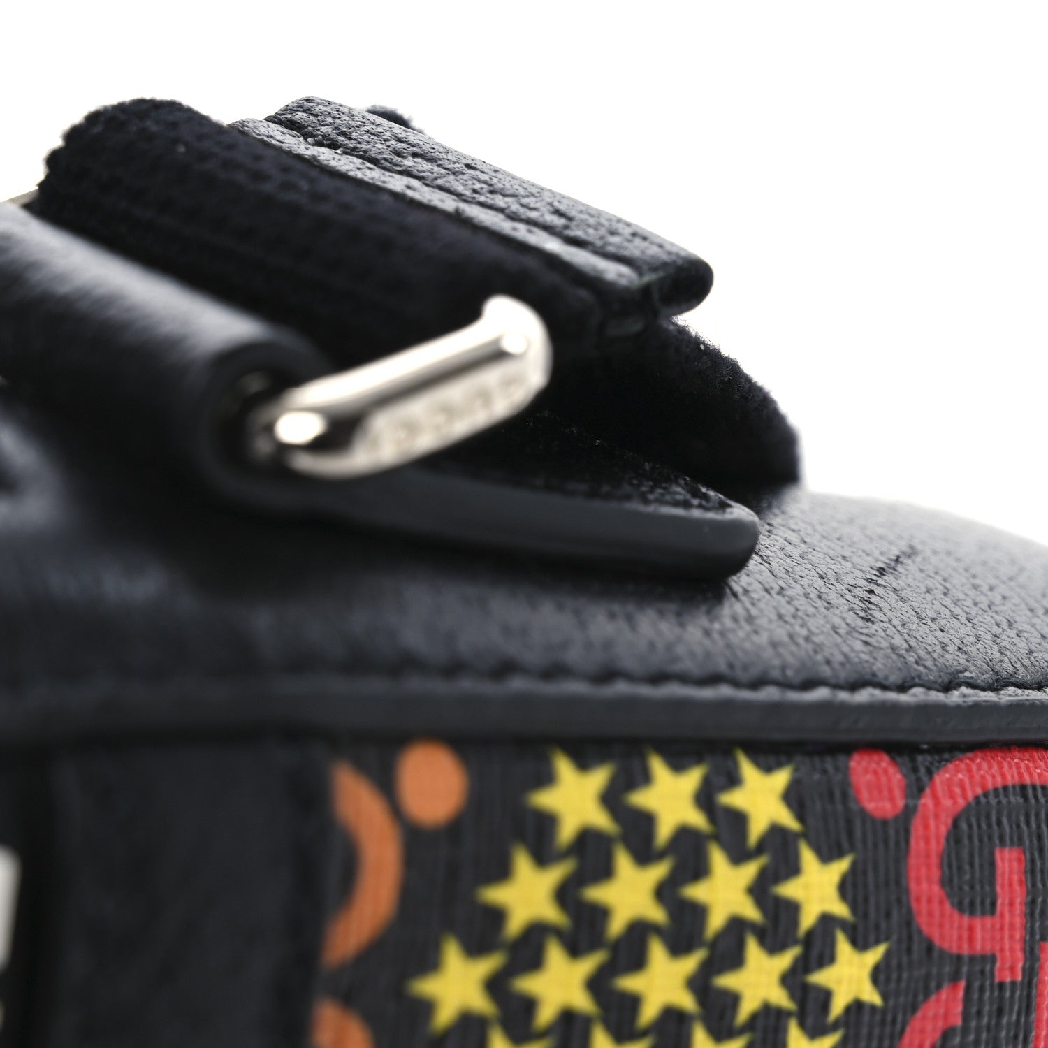 GG Supreme Monogram Psychedelic Messenger Bag Black